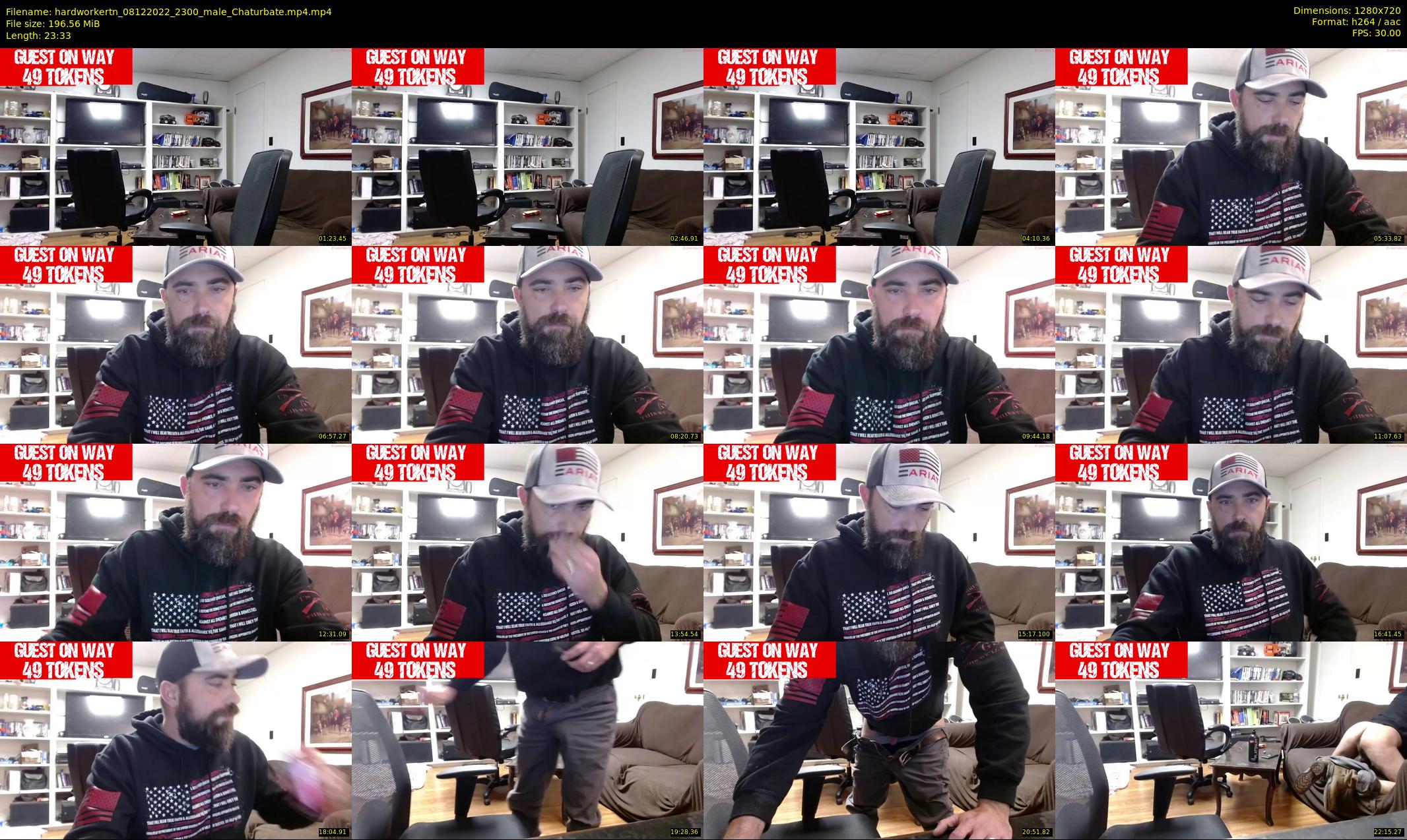 hardworkertn — 24 minute Chaturbate male cam show recording, 720p, Dec 8, 2022
