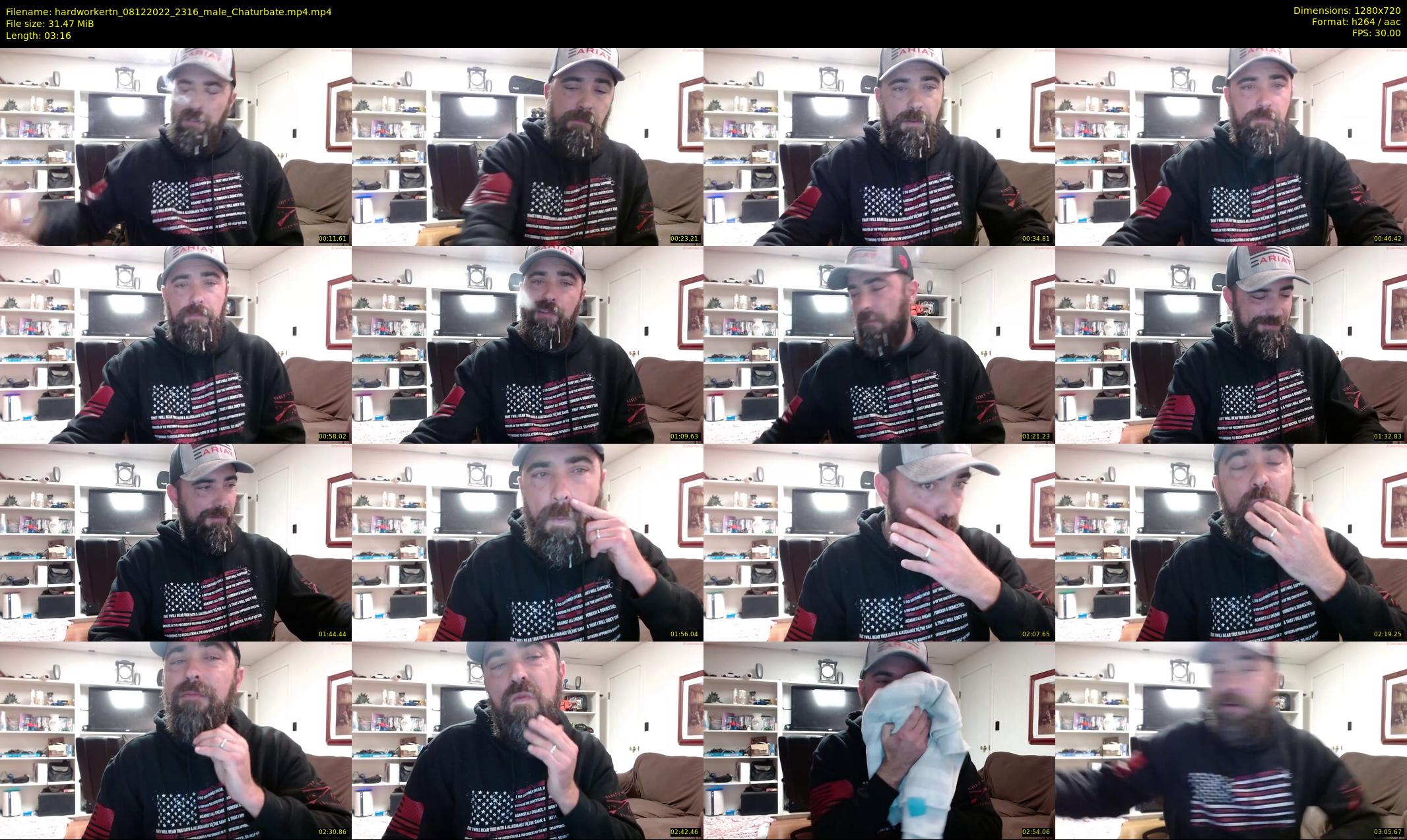 hardworkertn — 4 minute Chaturbate male cam show recording, 720p, Dec 8, 2022