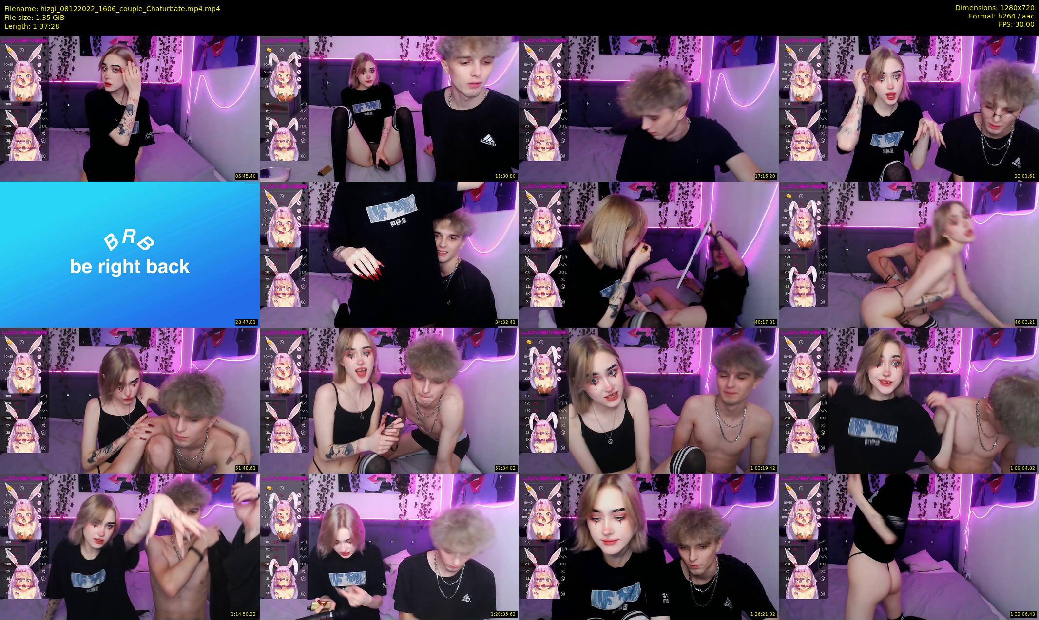 hizgi — 98 minute Chaturbate couple cam show recording, 720p, Dec 8, 2022