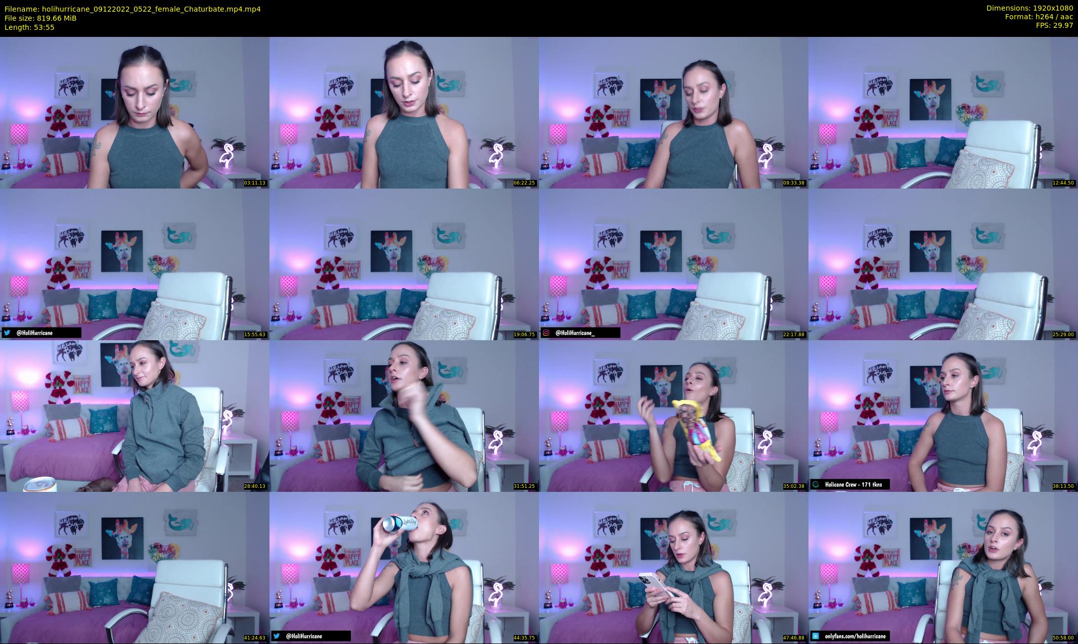 holihurricane — 54 minute Chaturbate female cam show recording, 1080p, Dec 9, 2022