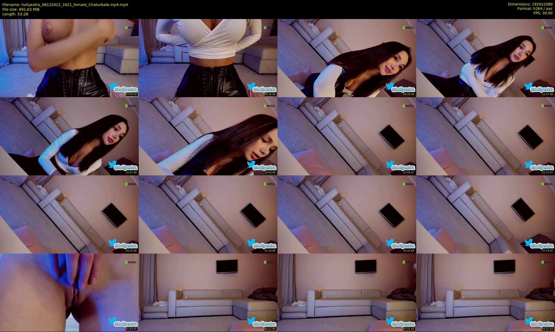 hollyextra — 54 minute Chaturbate female cam show recording, 1080p, Dec 8, 2022