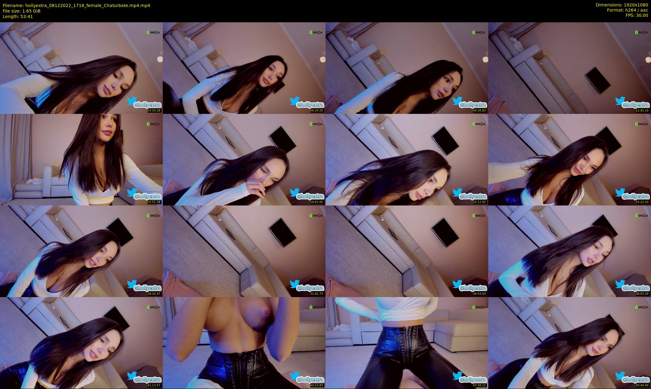 hollyextra — 54 minute Chaturbate female cam show recording, 1080p, Dec 8, 2022