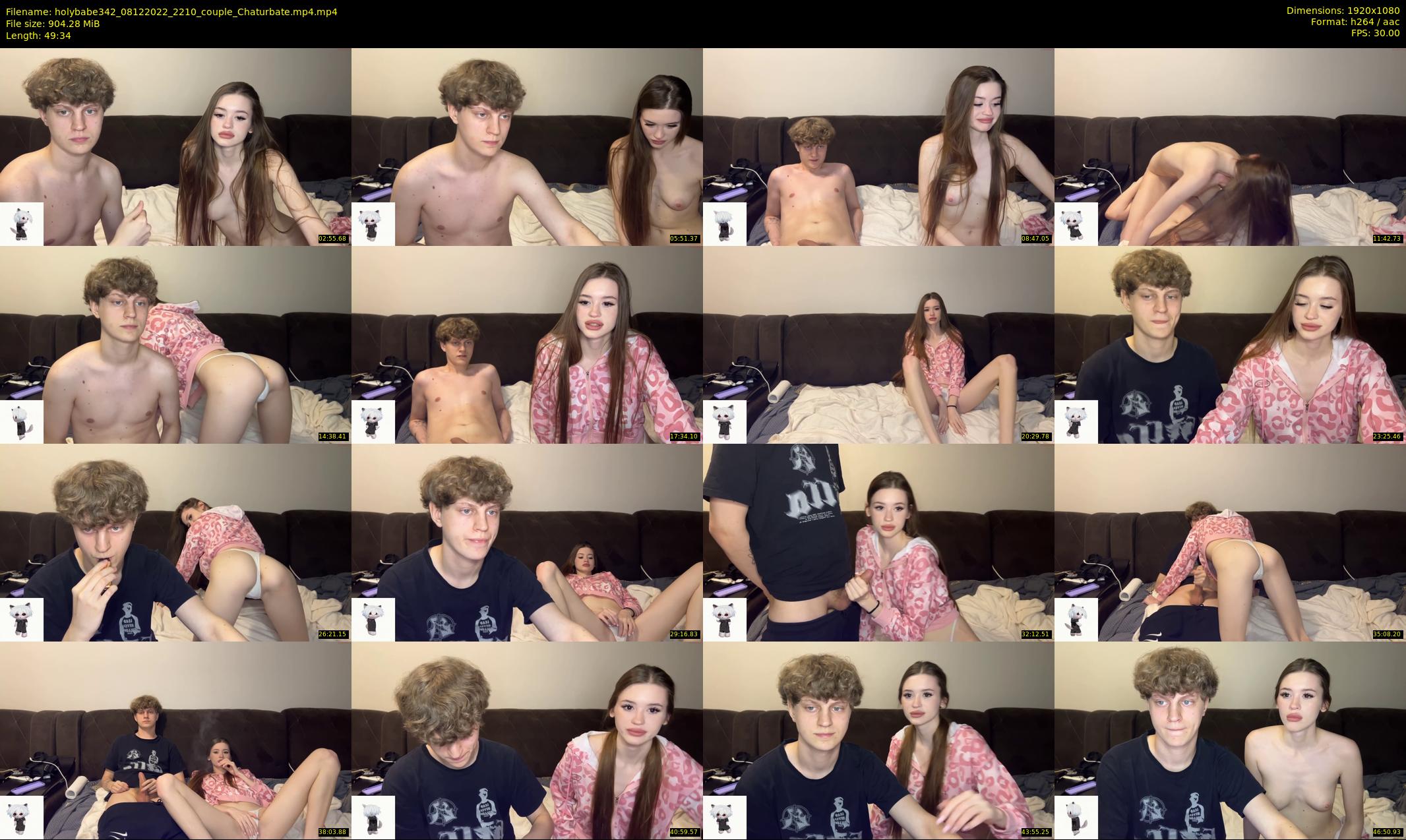 holybabe342 — 50 minute Chaturbate couple cam show recording, 1080p, Dec 8, 2022