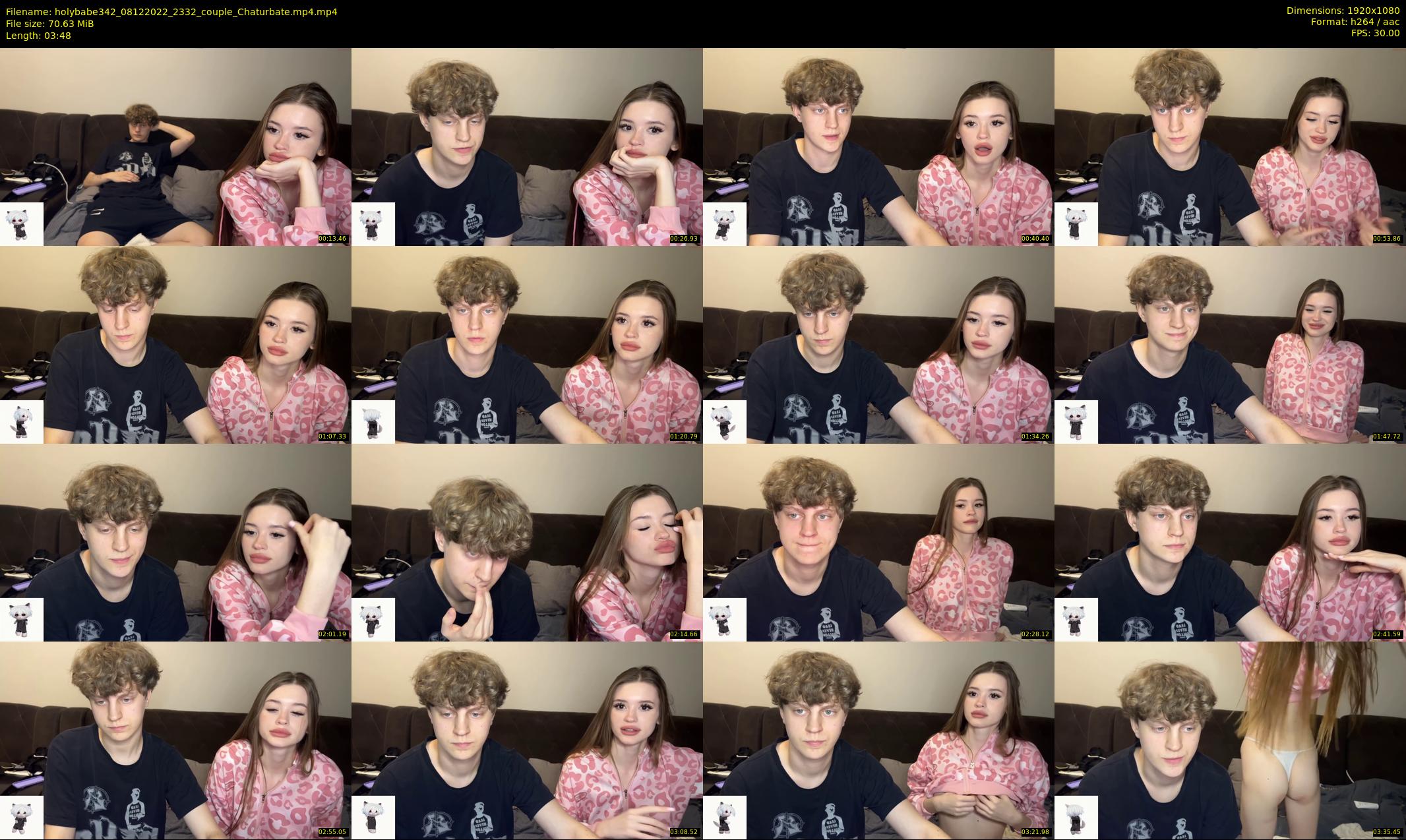 holybabe342 — 4 minute Chaturbate couple cam show recording, 1080p, Dec 8, 2022