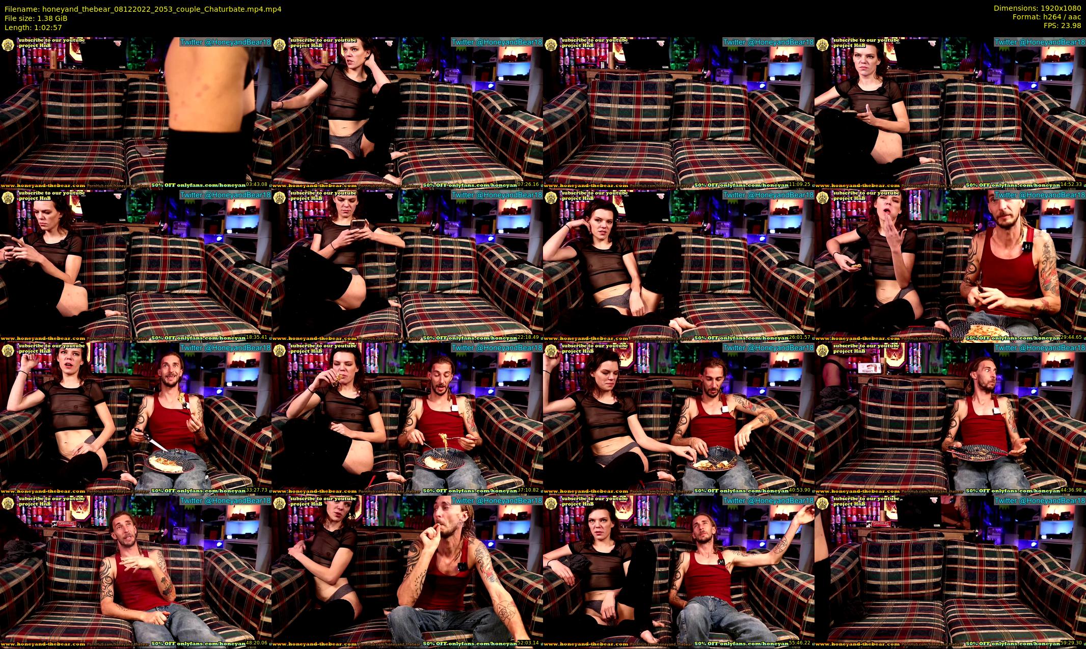 honeyand_thebear — 63 minute Chaturbate couple cam show recording, 1080p, Dec 8, 2022