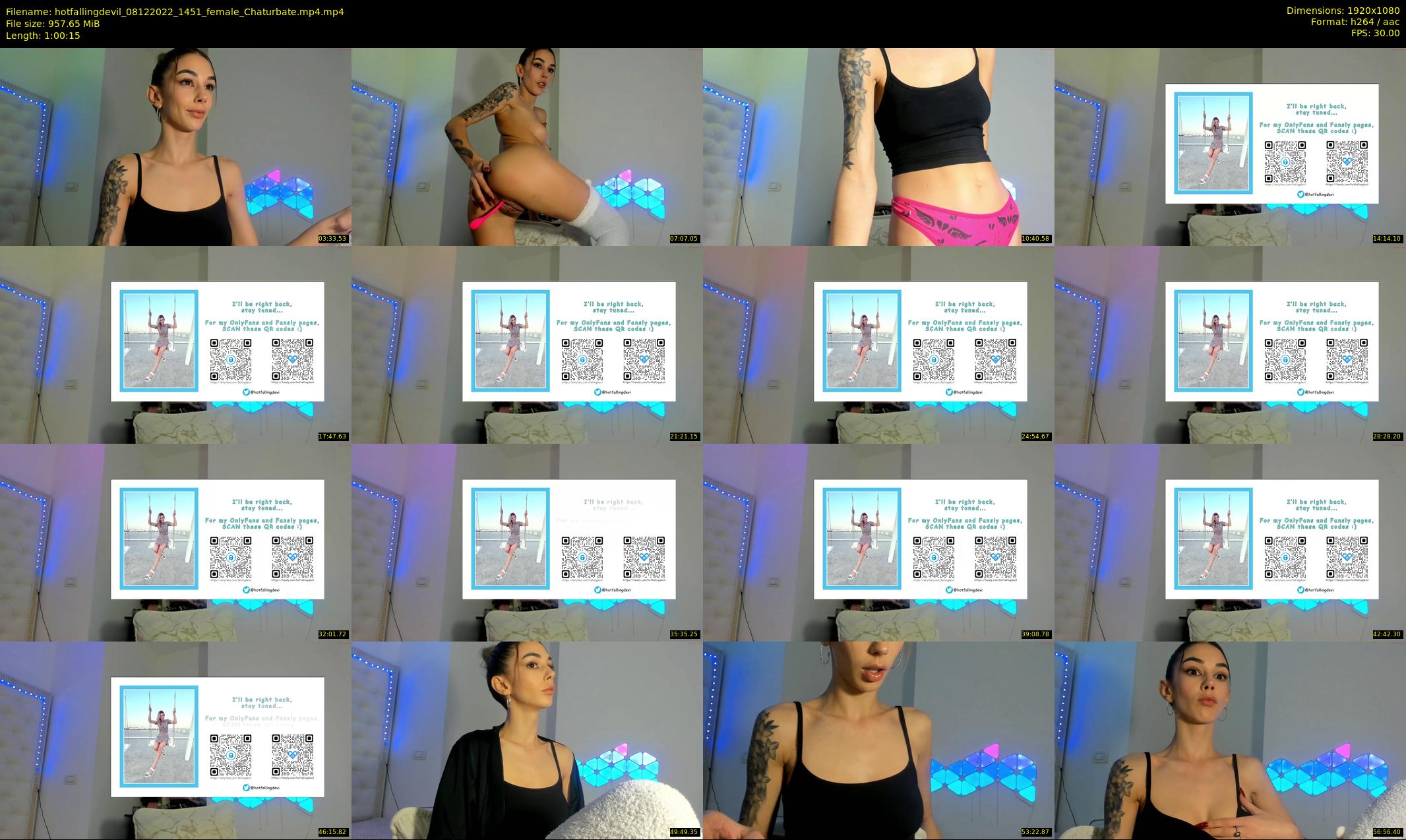 hotfallingdevil — 61 minute Chaturbate female cam show recording, 1080p, Dec 8, 2022
