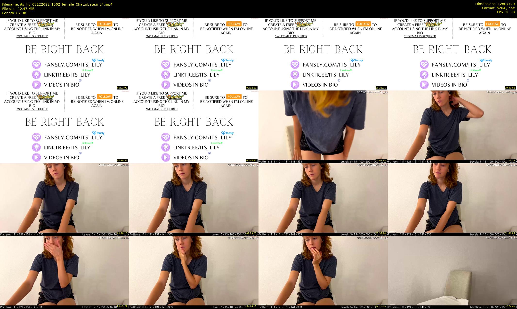 its_lily — 3 minute Chaturbate female cam show recording, 720p, Dec 8, 2022