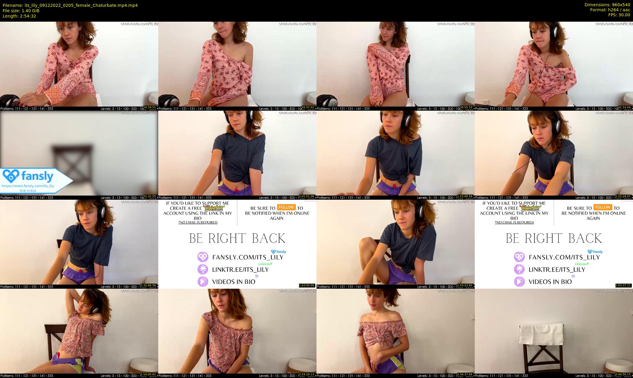 its_lily — 175 minute Chaturbate female cam show recording, 480p, Dec 9, 2022