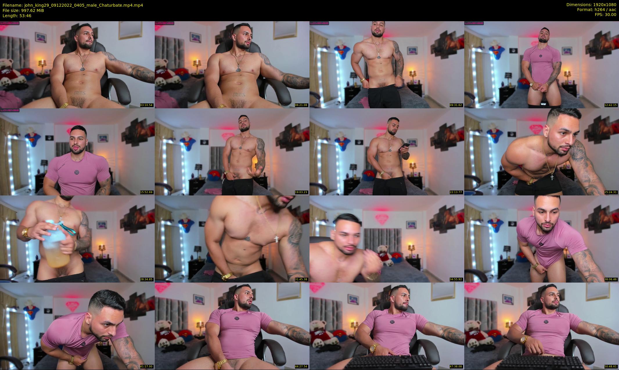 john_king29 — 54 minute Chaturbate male cam show recording, 1080p, Dec 9, 2022
