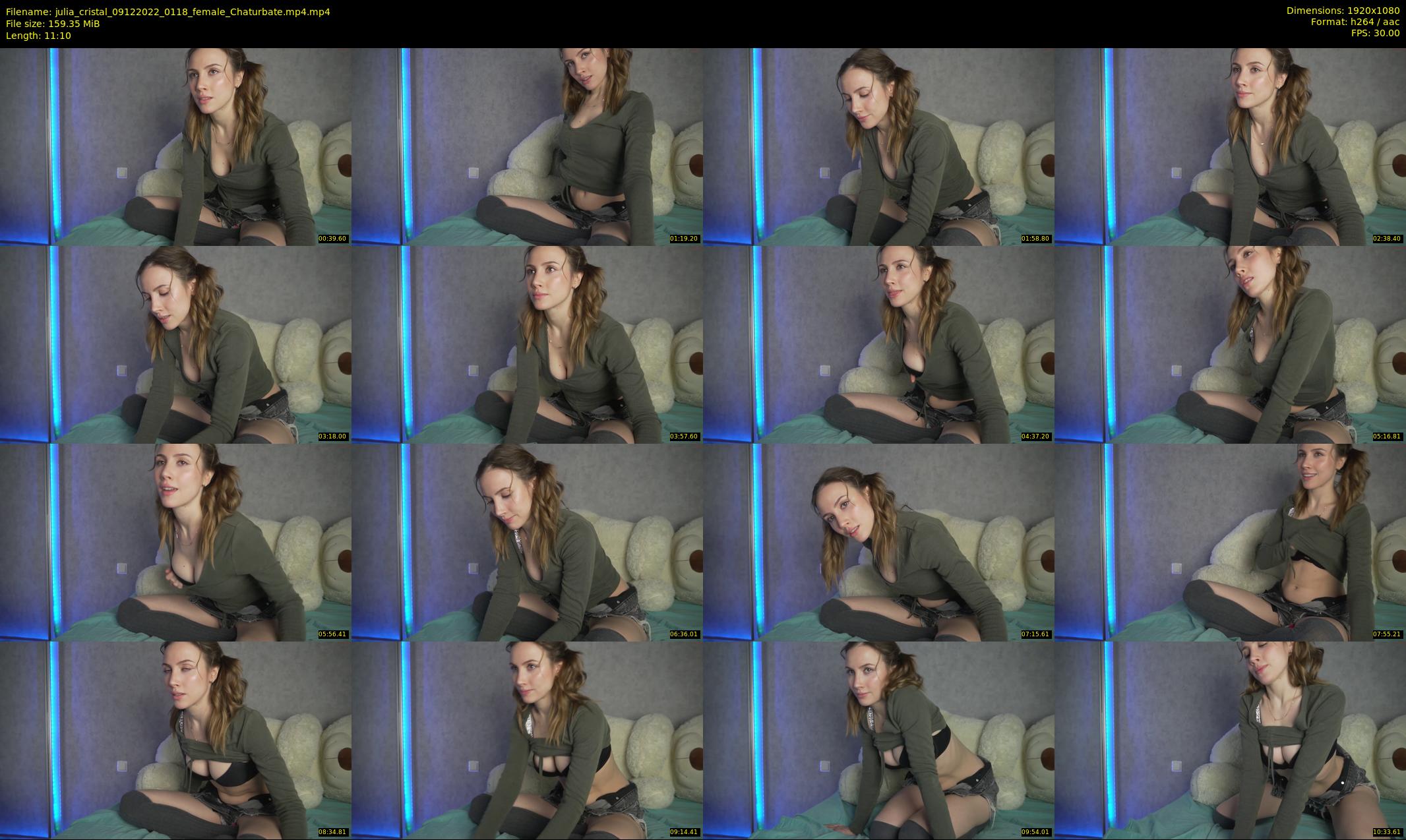 julia_cristal — 12 minute Chaturbate female cam show recording, 1080p, Dec 9, 2022
