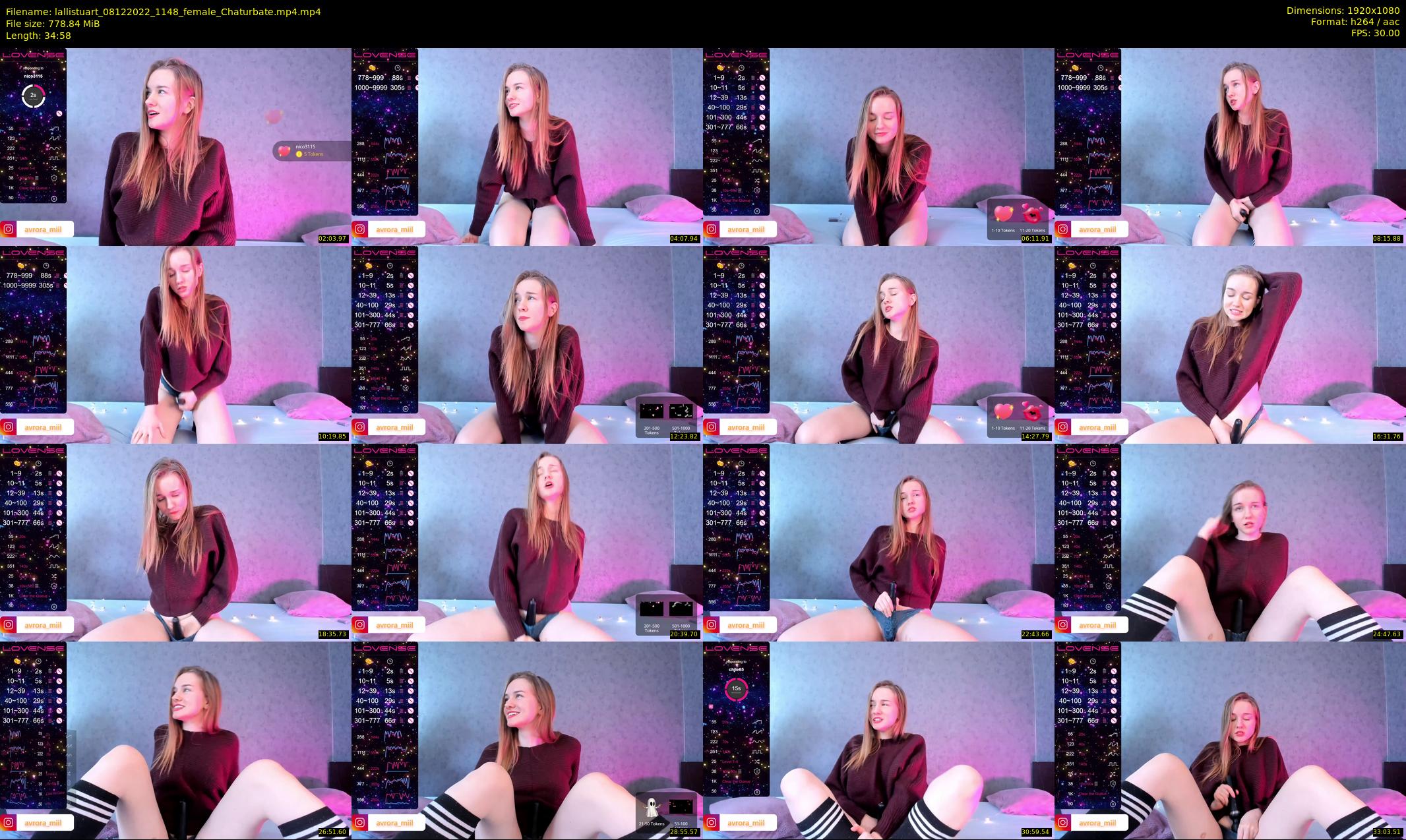 lallistuart — 35 minute Chaturbate female cam show recording, 1080p, Dec 8, 2022