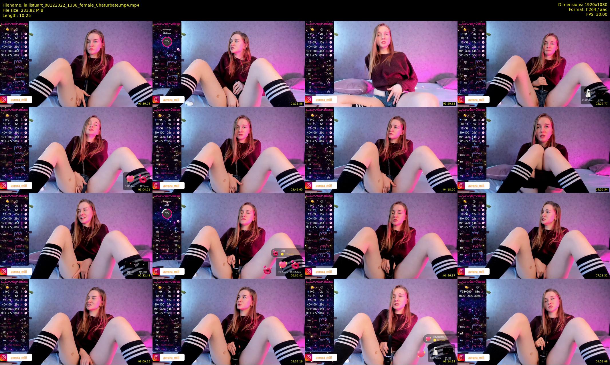 lallistuart — 11 minute Chaturbate female cam show recording, 1080p, Dec 8, 2022
