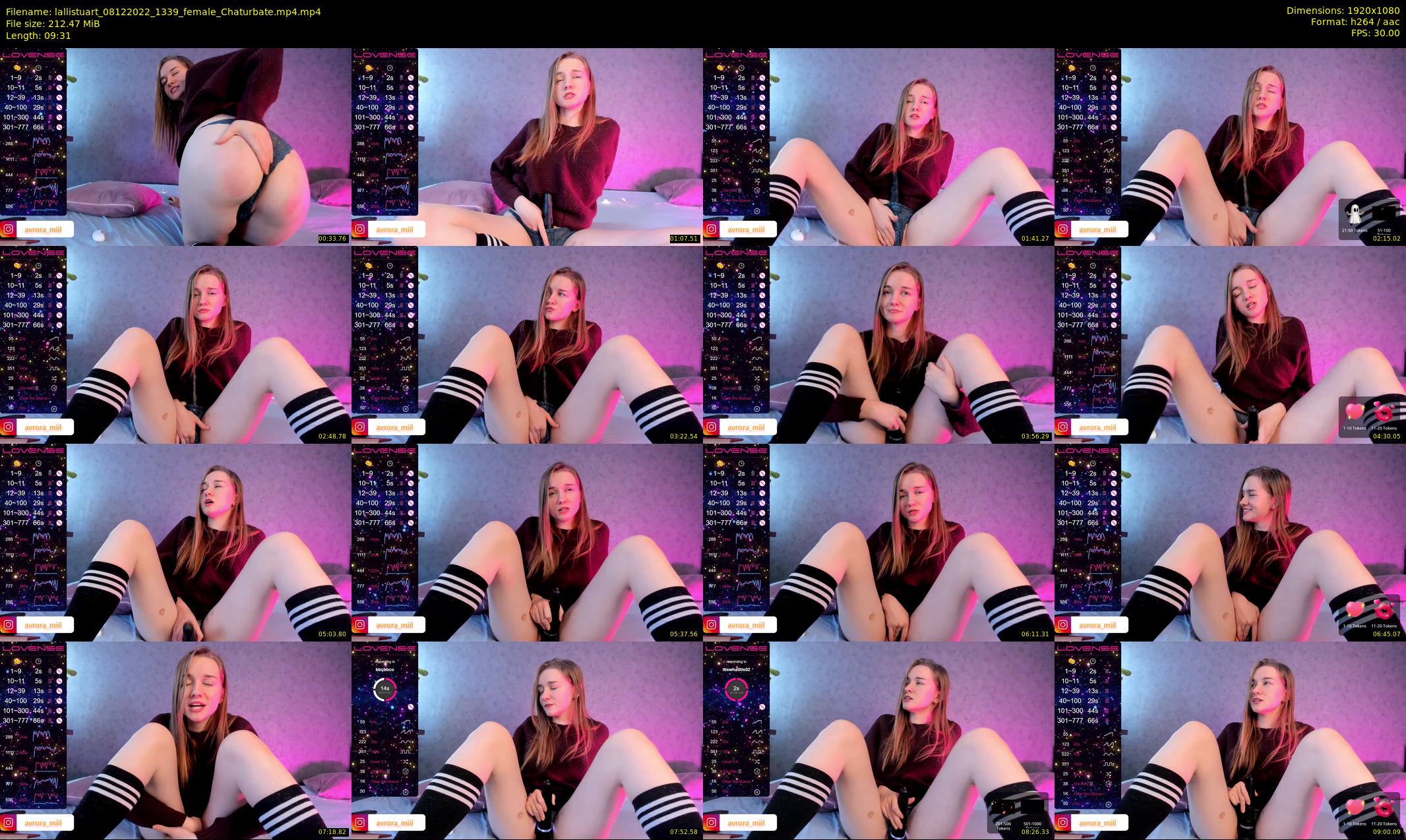 lallistuart — 10 minute Chaturbate female cam show recording, 1080p, Dec 8, 2022