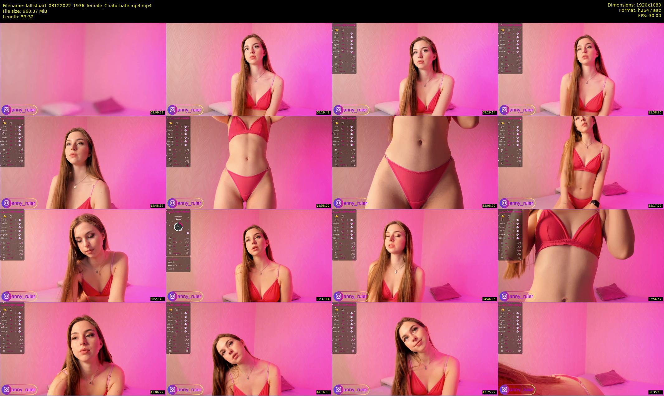 lallistuart — 54 minute Chaturbate female cam show recording, 1080p, Dec 8, 2022