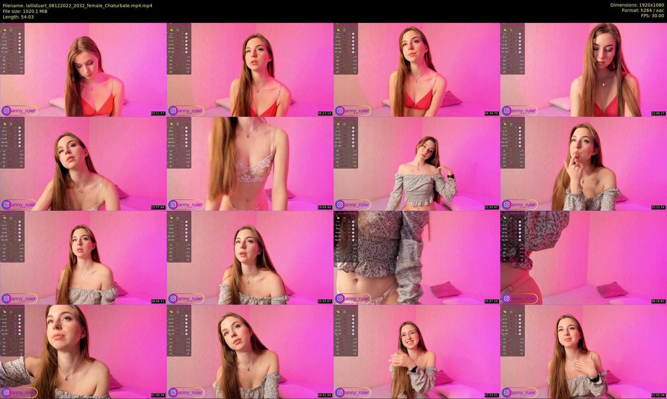 lallistuart — 55 minute Chaturbate female cam show recording, 1080p, Dec 8, 2022