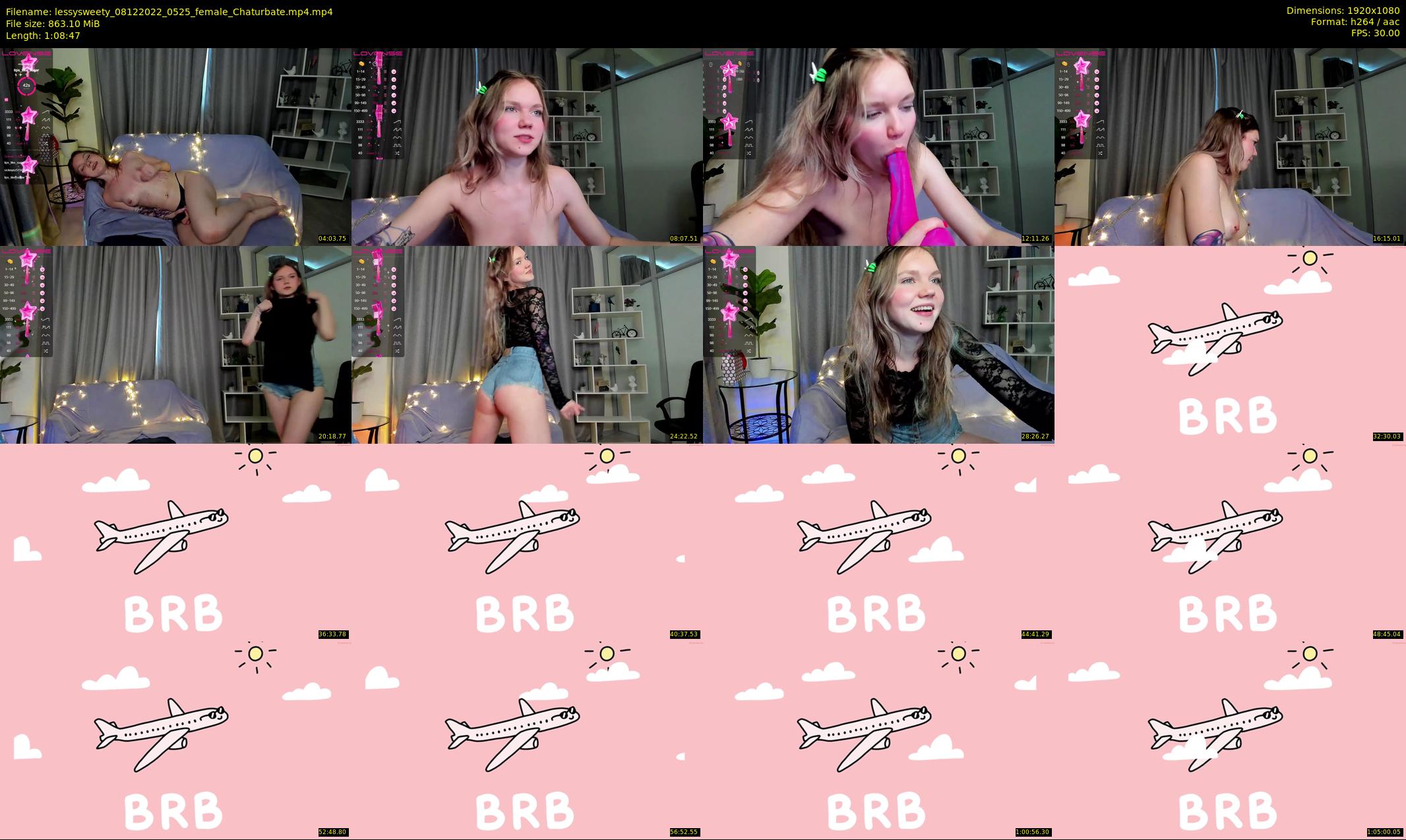 lessysweety — 69 minute Chaturbate female cam show recording, 1080p, Dec 8, 2022