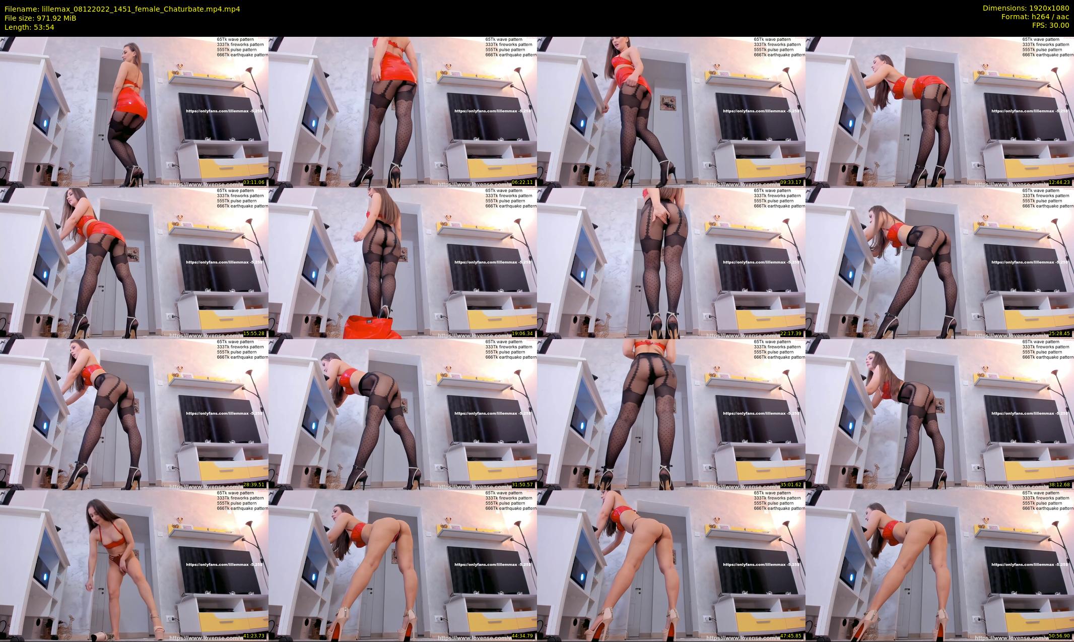 lillemax — 54 minute Chaturbate female cam show recording, 1080p, Dec 8, 2022