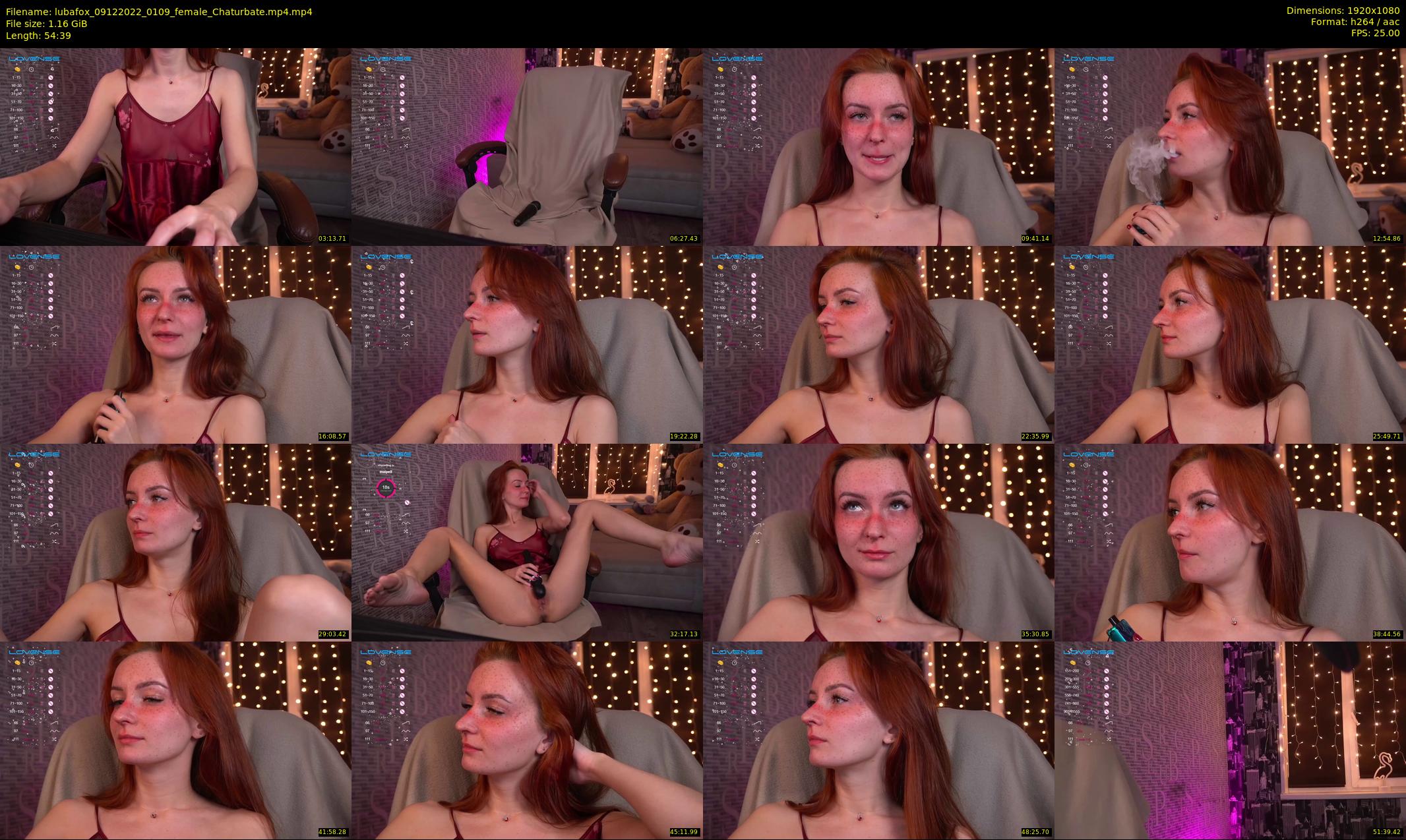 lubafox — 55 minute Chaturbate female cam show recording, 1080p, Dec 9, 2022