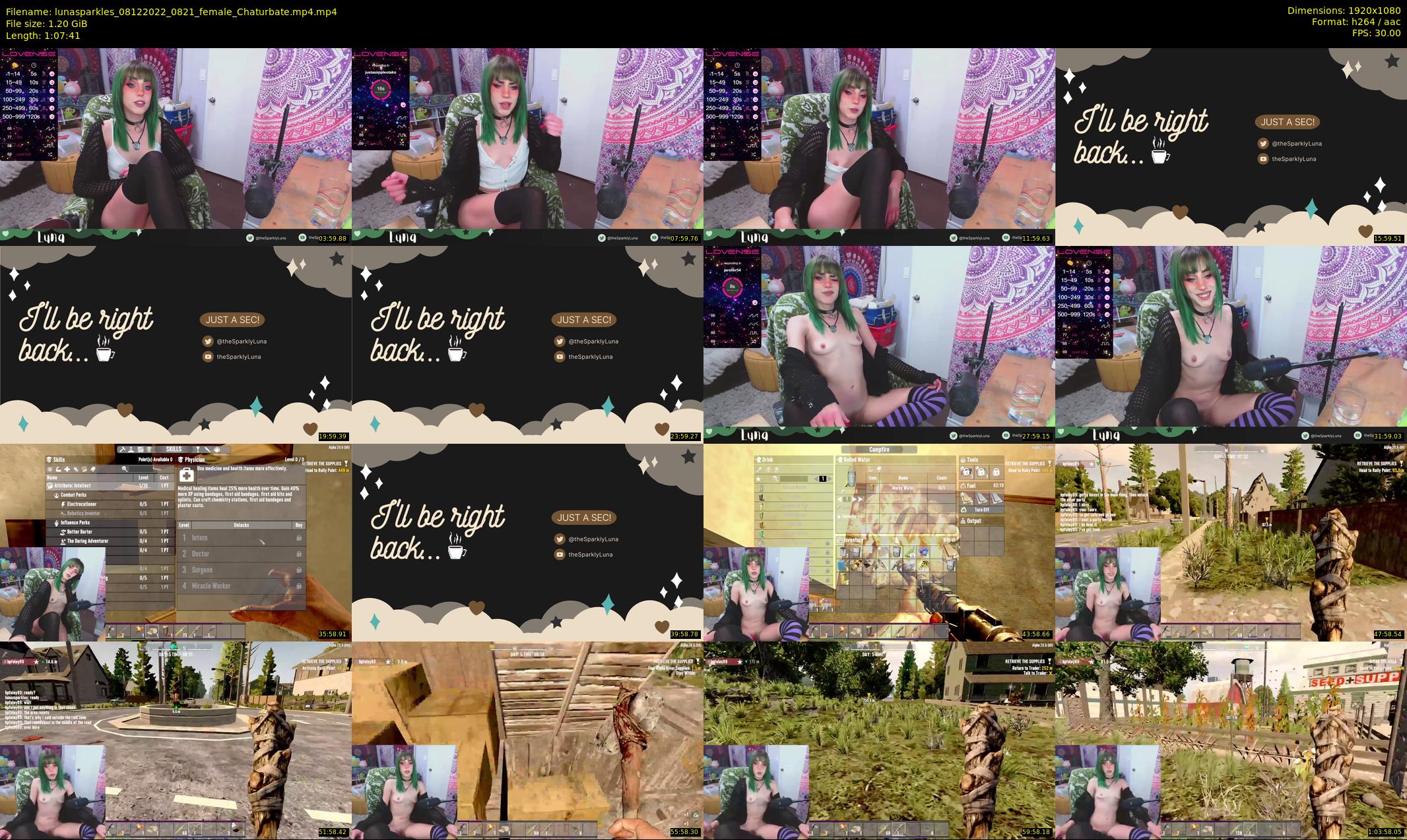 lunasparkles — 68 minute Chaturbate female cam show recording, 1080p, Dec 8, 2022
