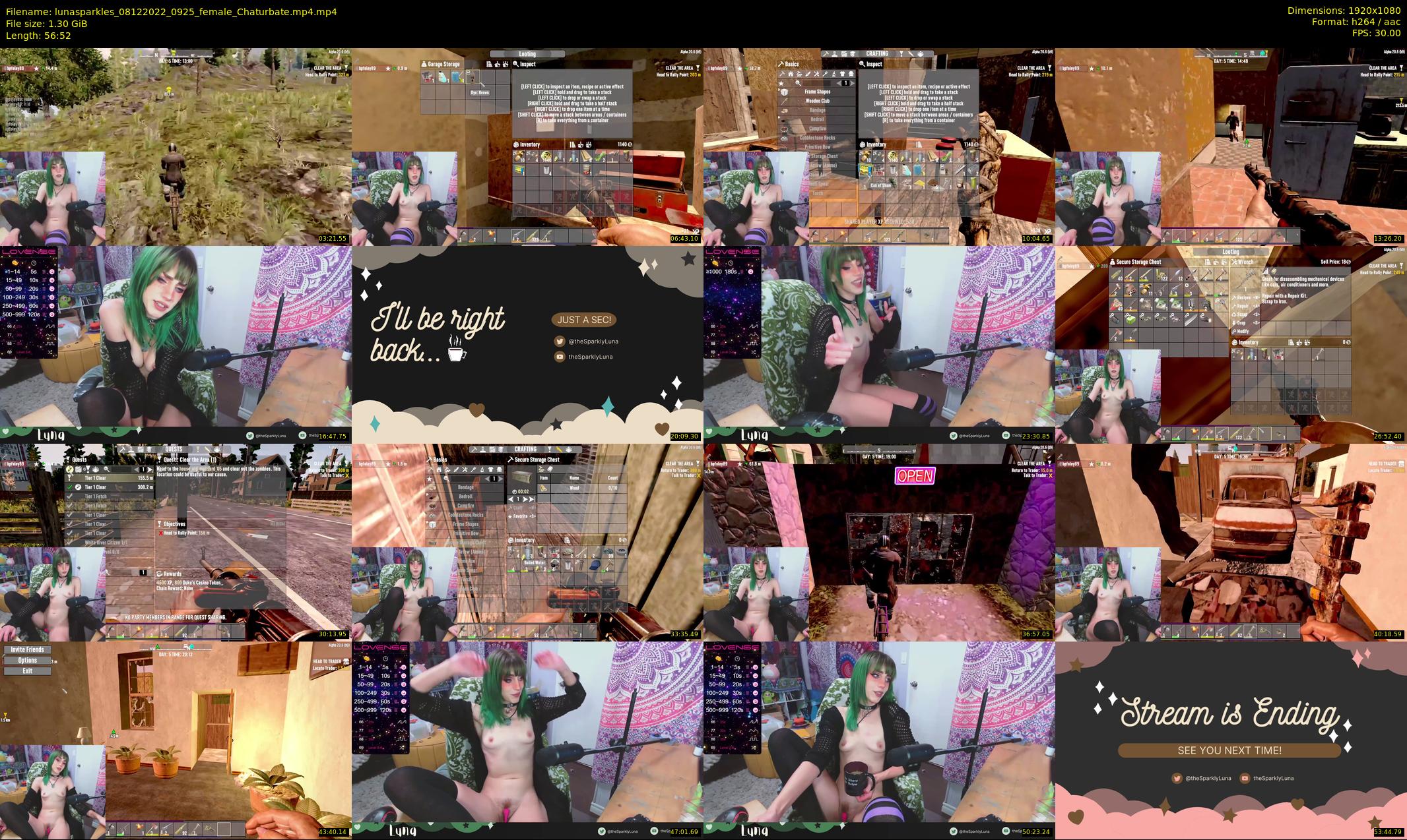 lunasparkles — 57 minute Chaturbate female cam show recording, 1080p, Dec 8, 2022