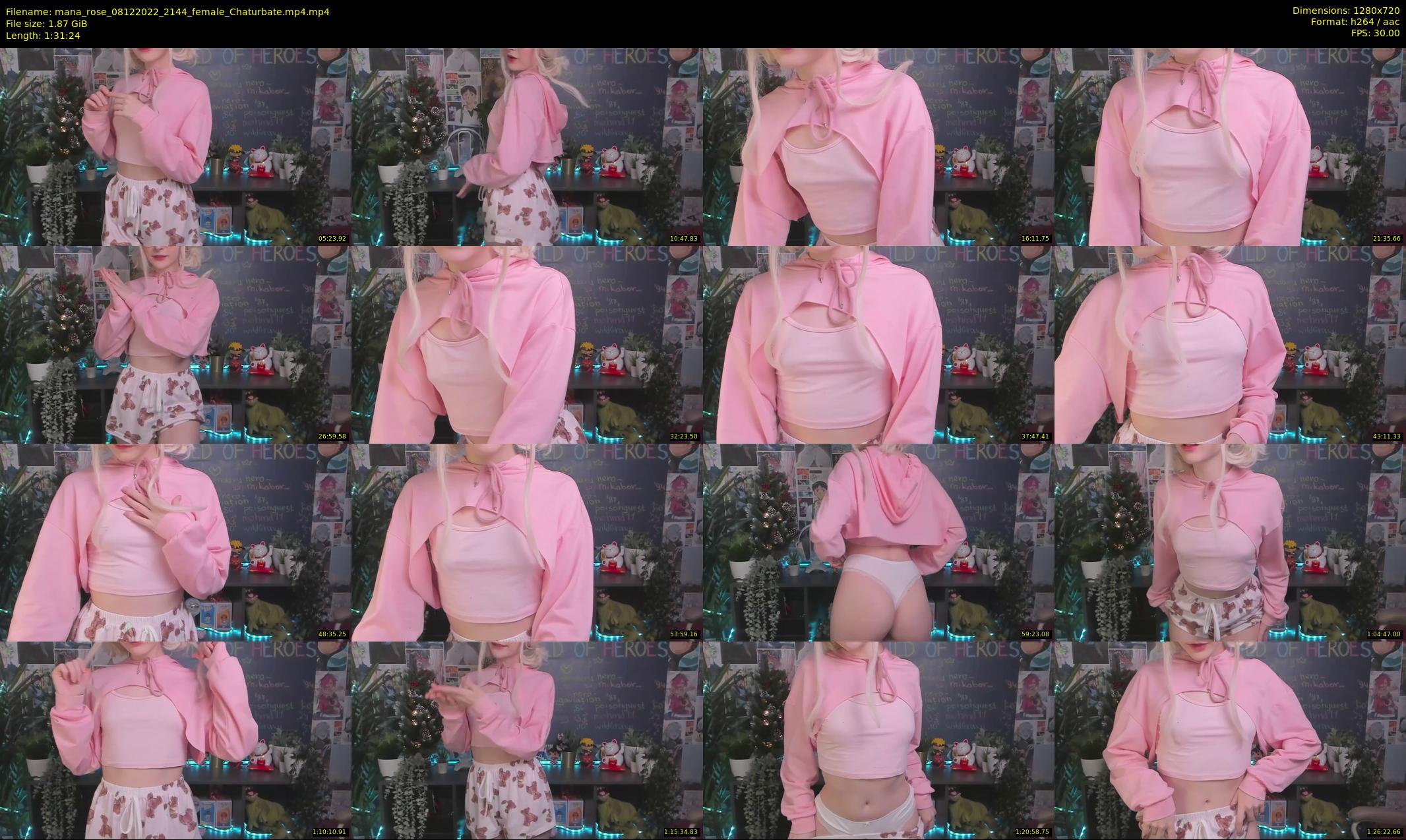 mana_rose — 92 minute Chaturbate female cam show recording, 720p, Dec 8, 2022