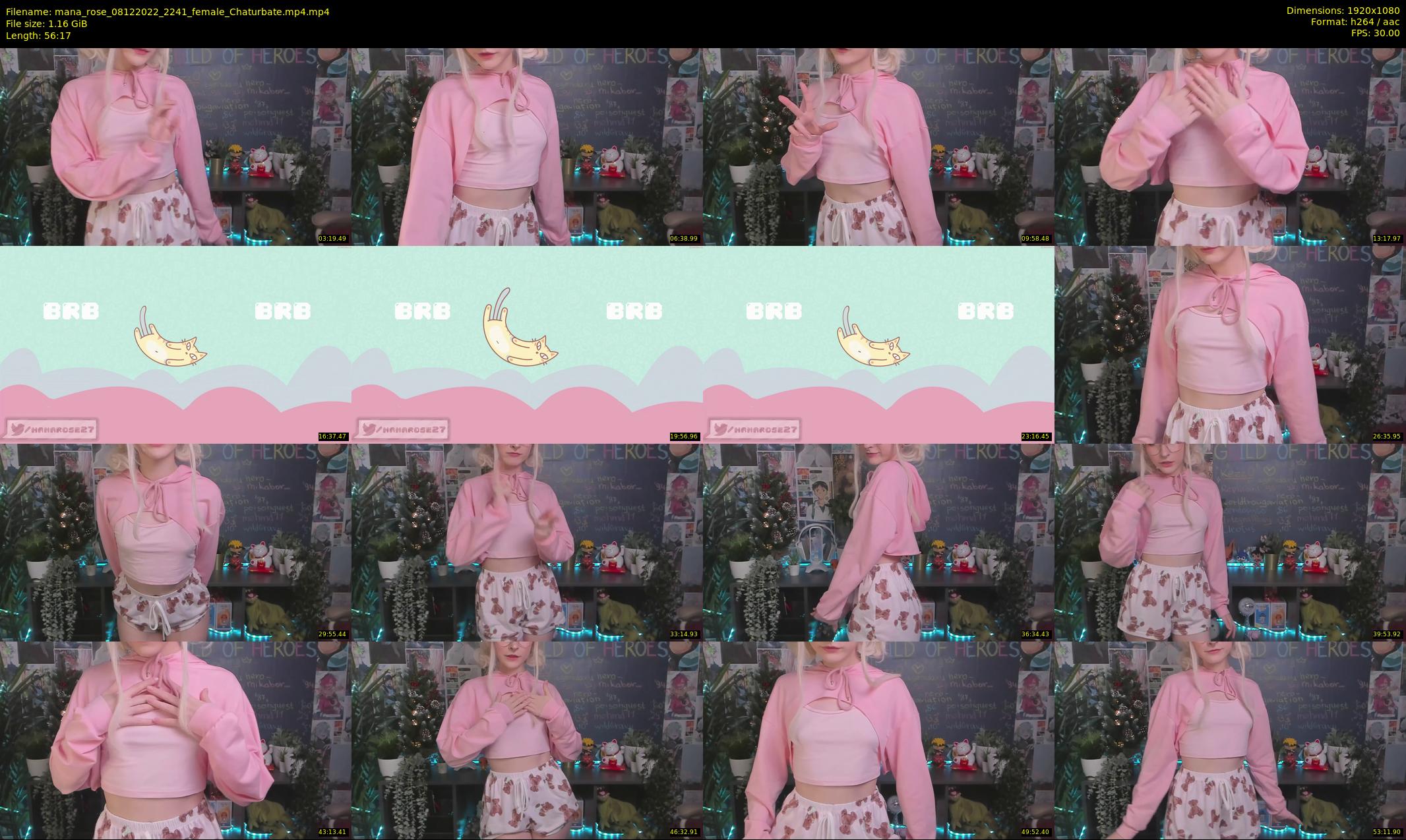 mana_rose — 57 minute Chaturbate female cam show recording, 1080p, Dec 8, 2022