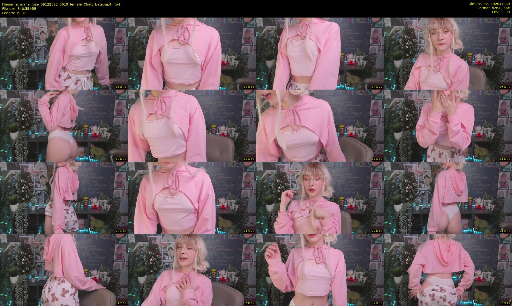 mana_rose — 40 minute Chaturbate female cam show recording, 1080p, Dec 9, 2022