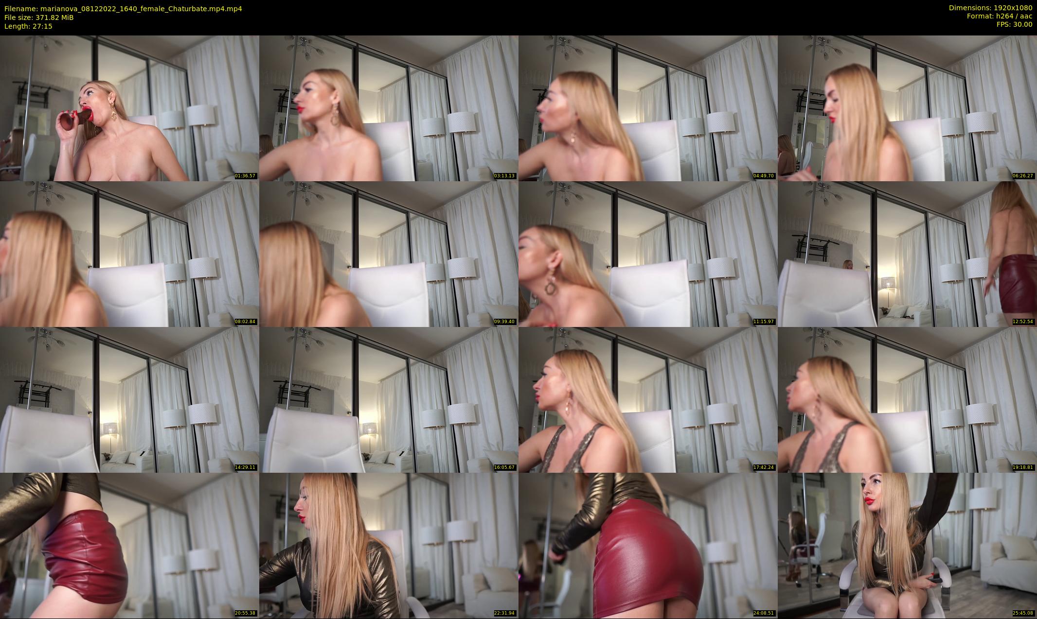 marianova — 28 minute Chaturbate female cam show recording, 1080p, Dec 8, 2022