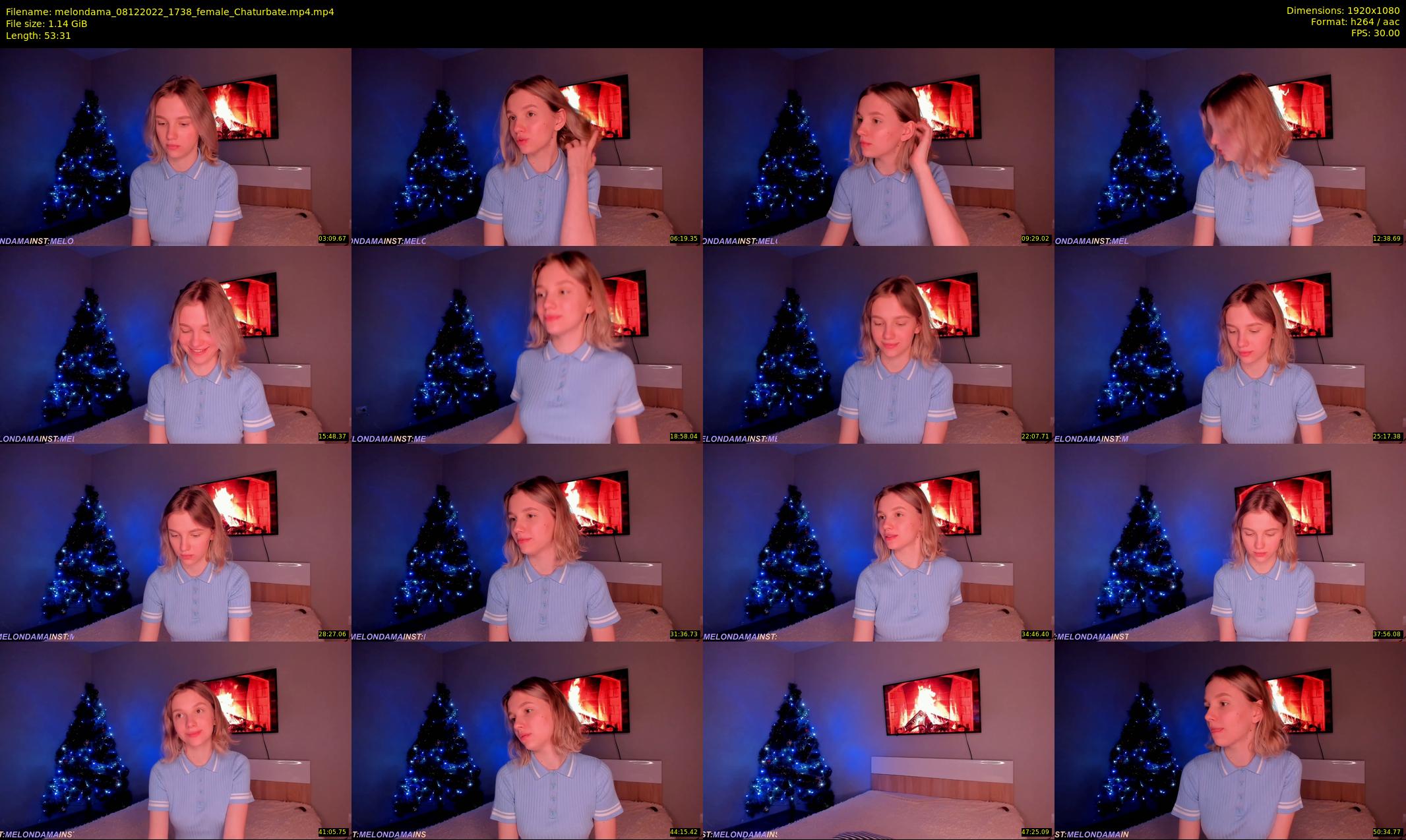 melondama — 54 minute Chaturbate female cam show recording, 1080p, Dec 8, 2022