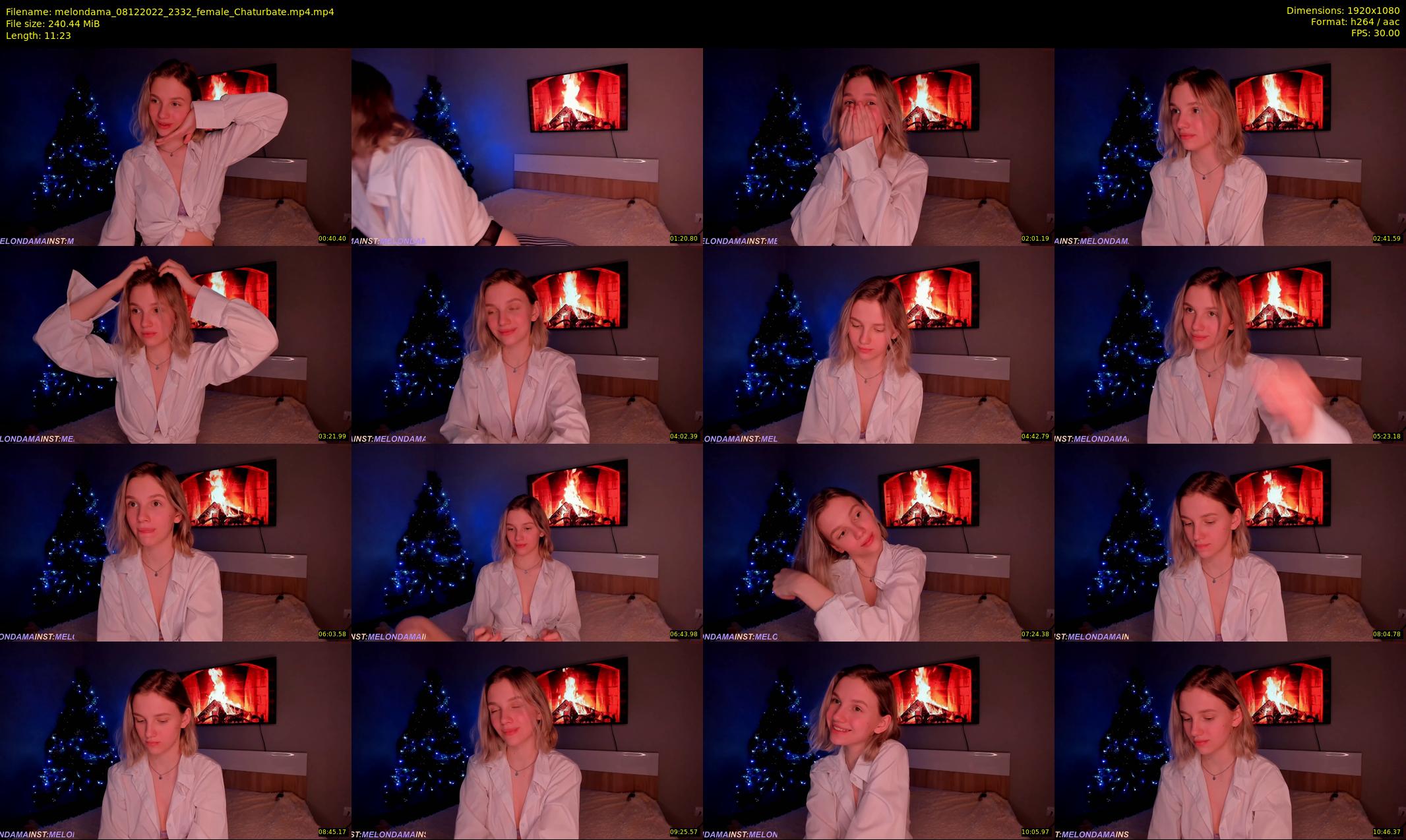 melondama — 12 minute Chaturbate female cam show recording, 1080p, Dec 8, 2022