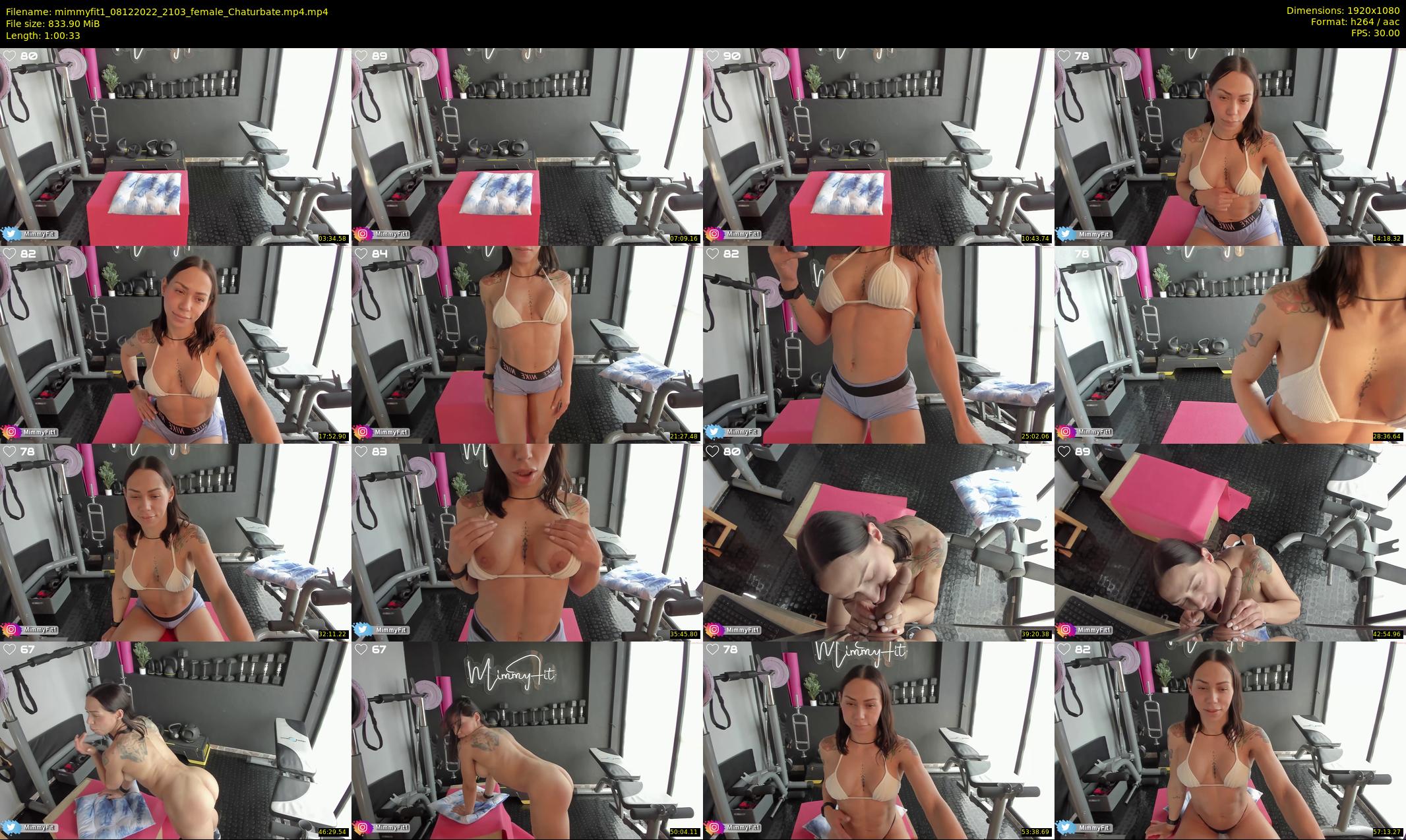 mimmyfit1 — 61 minute Chaturbate female cam show recording, 1080p, Dec 8, 2022