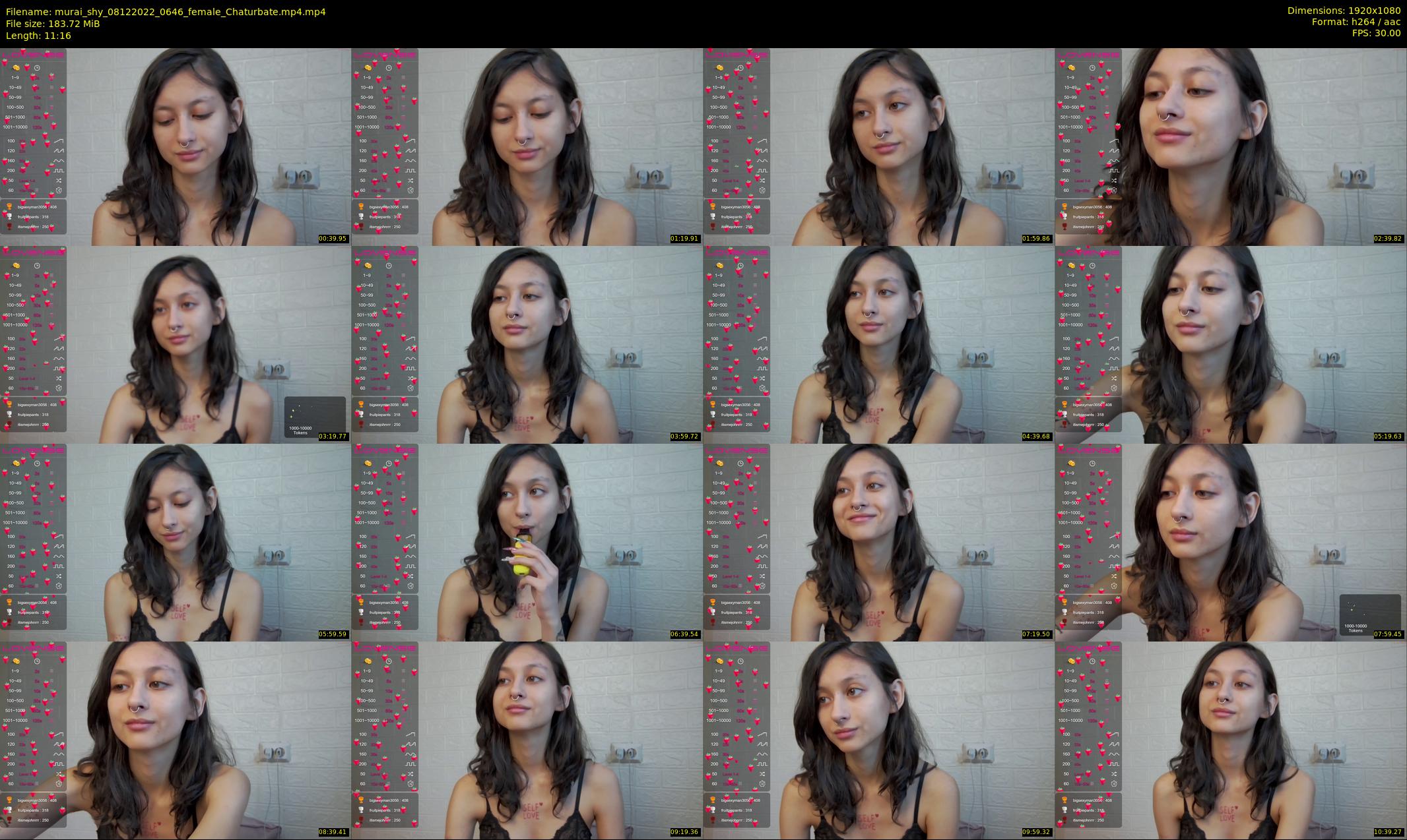murai_shy — 12 minute Chaturbate female cam show recording, 1080p, Dec 8, 2022
