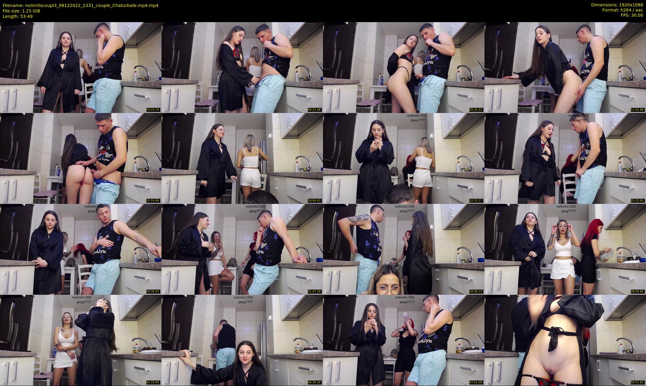 nolimitscoupl3 — 54 minute Chaturbate couple cam show recording, 1080p, Dec 8, 2022