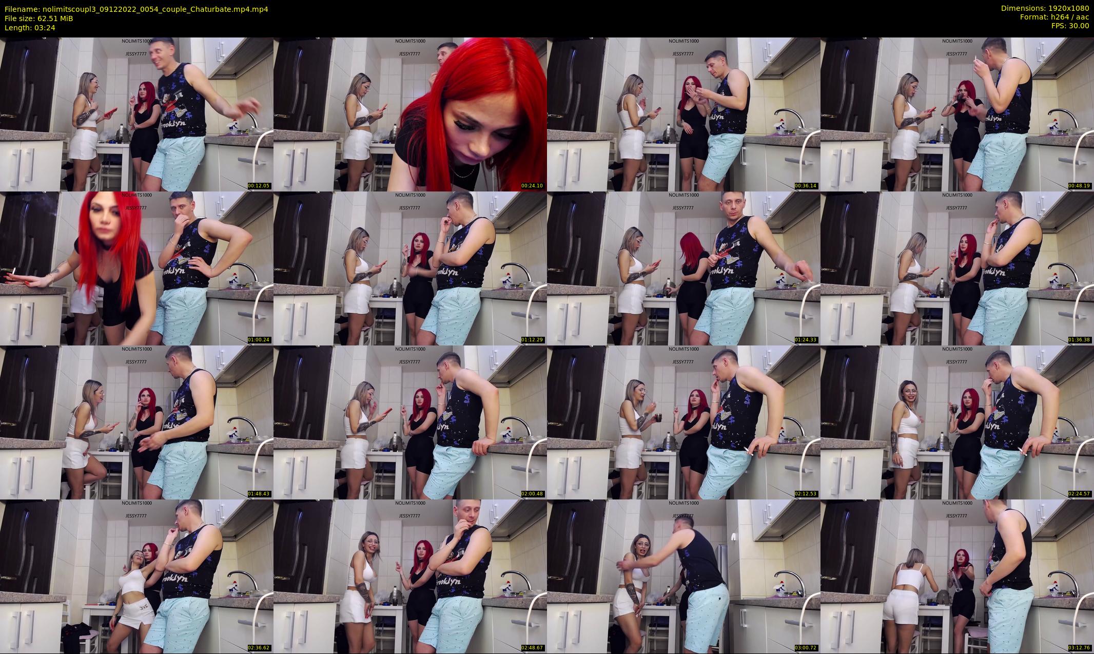 nolimitscoupl3 — 4 minute Chaturbate couple cam show recording, 1080p, Dec 9, 2022