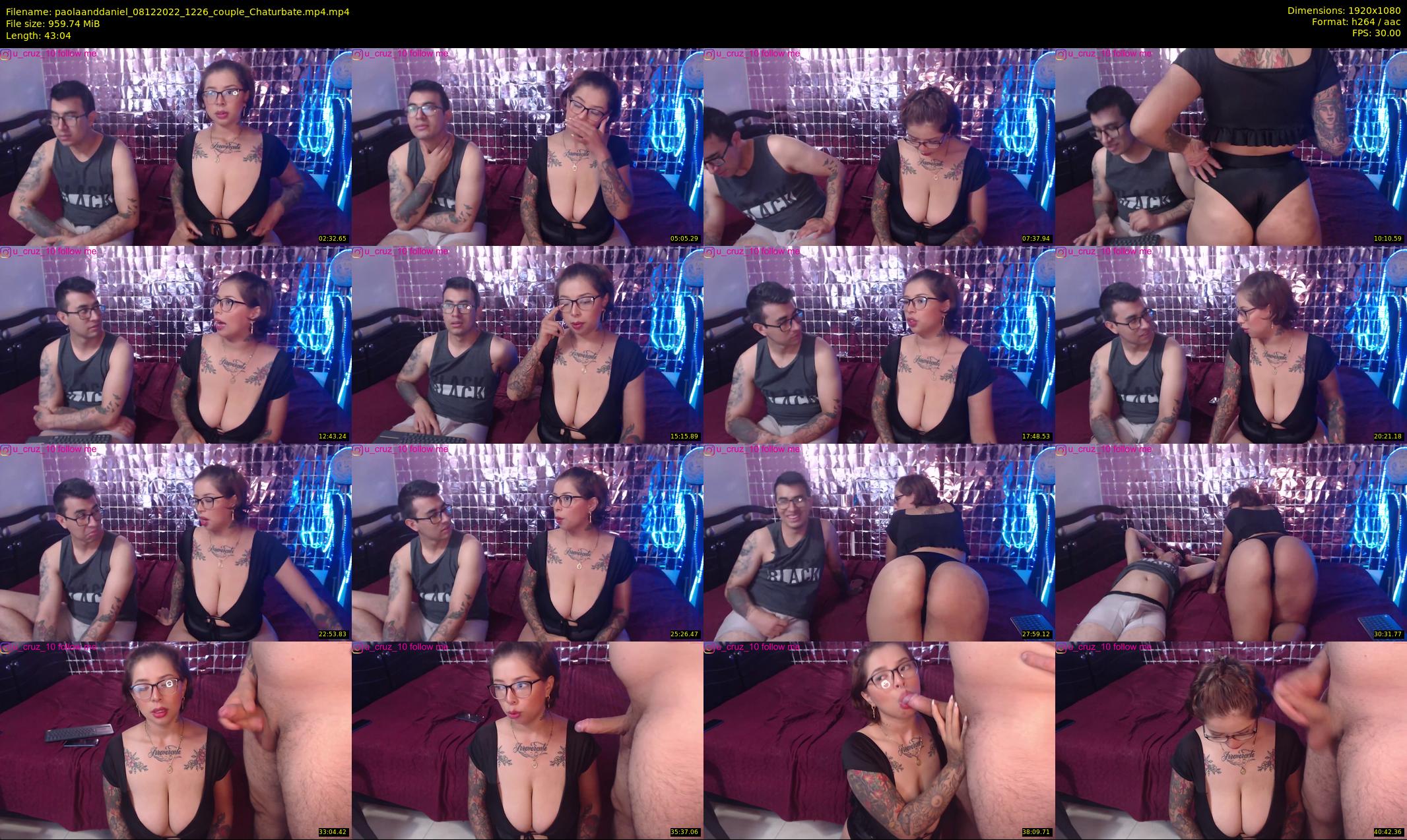 paolaanddaniel — 44 minute Chaturbate couple cam show recording, 1080p, Dec 8, 2022