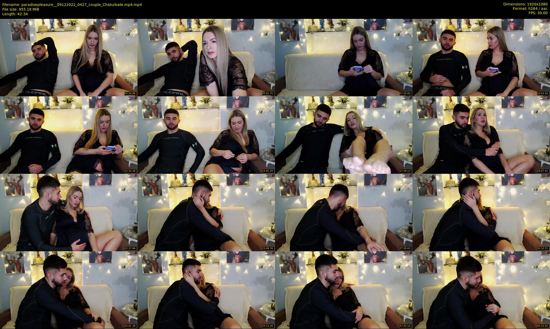 paradisepleasure_ — 43 minute Chaturbate couple cam show recording, 1080p, Dec 9, 2022