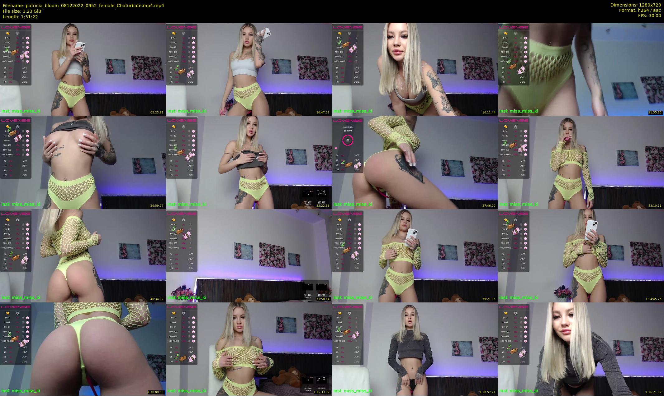 patricia_bloom — 92 minute Chaturbate female cam show recording, 720p, Dec 8, 2022