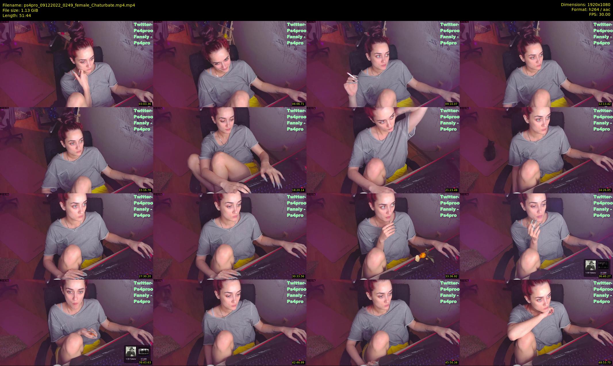 ps4pro — 52 minute Chaturbate female cam show recording, 1080p, Dec 9, 2022