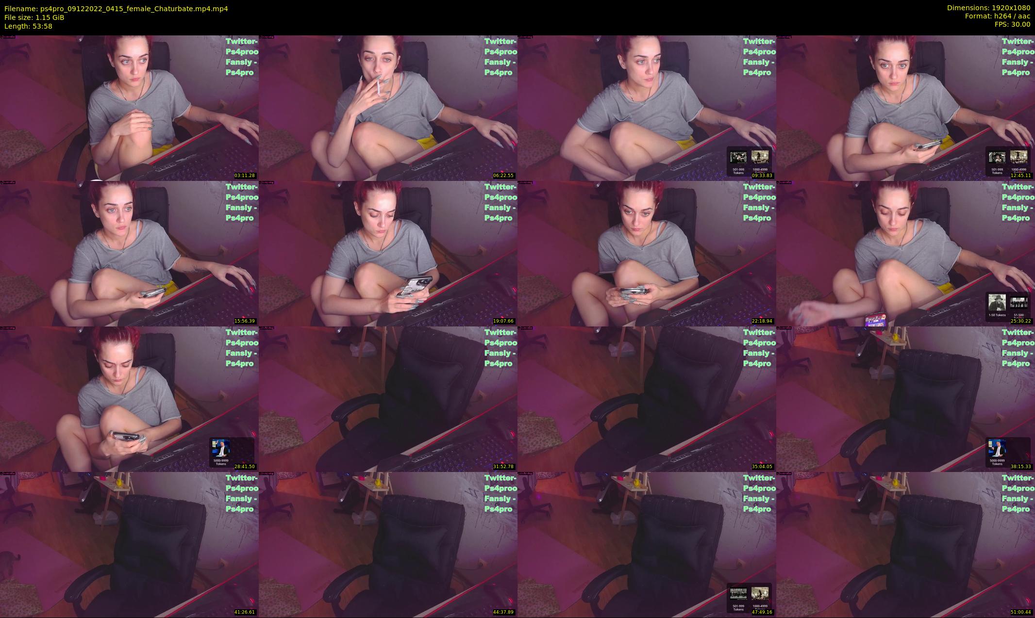 ps4pro — 54 minute Chaturbate female cam show recording, 1080p, Dec 9, 2022