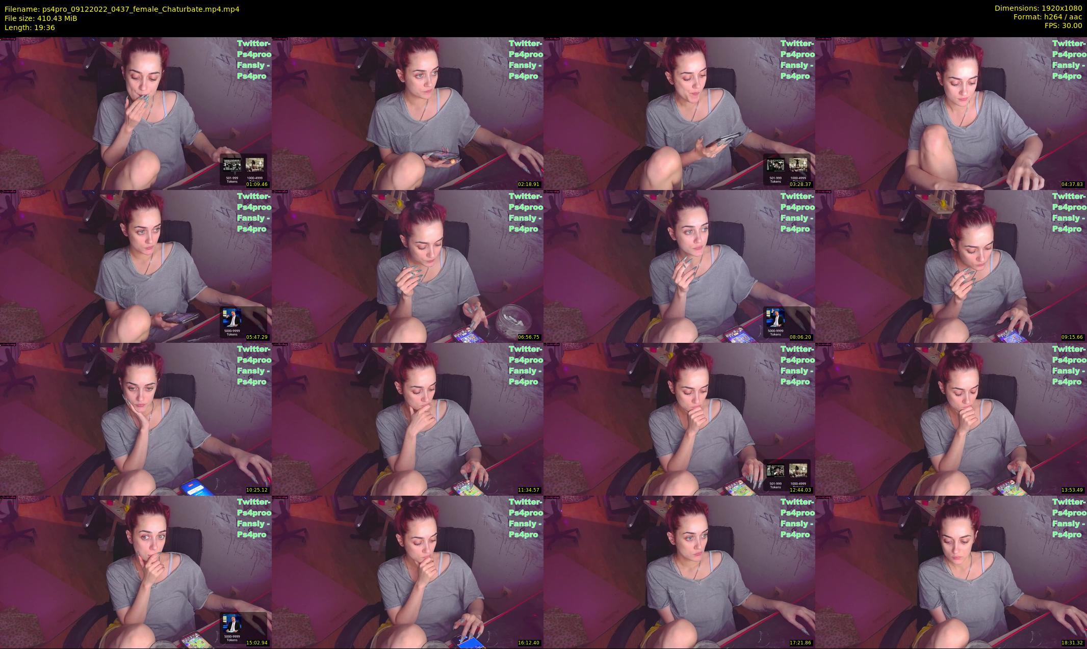 ps4pro — 20 minute Chaturbate female cam show recording, 1080p, Dec 9, 2022