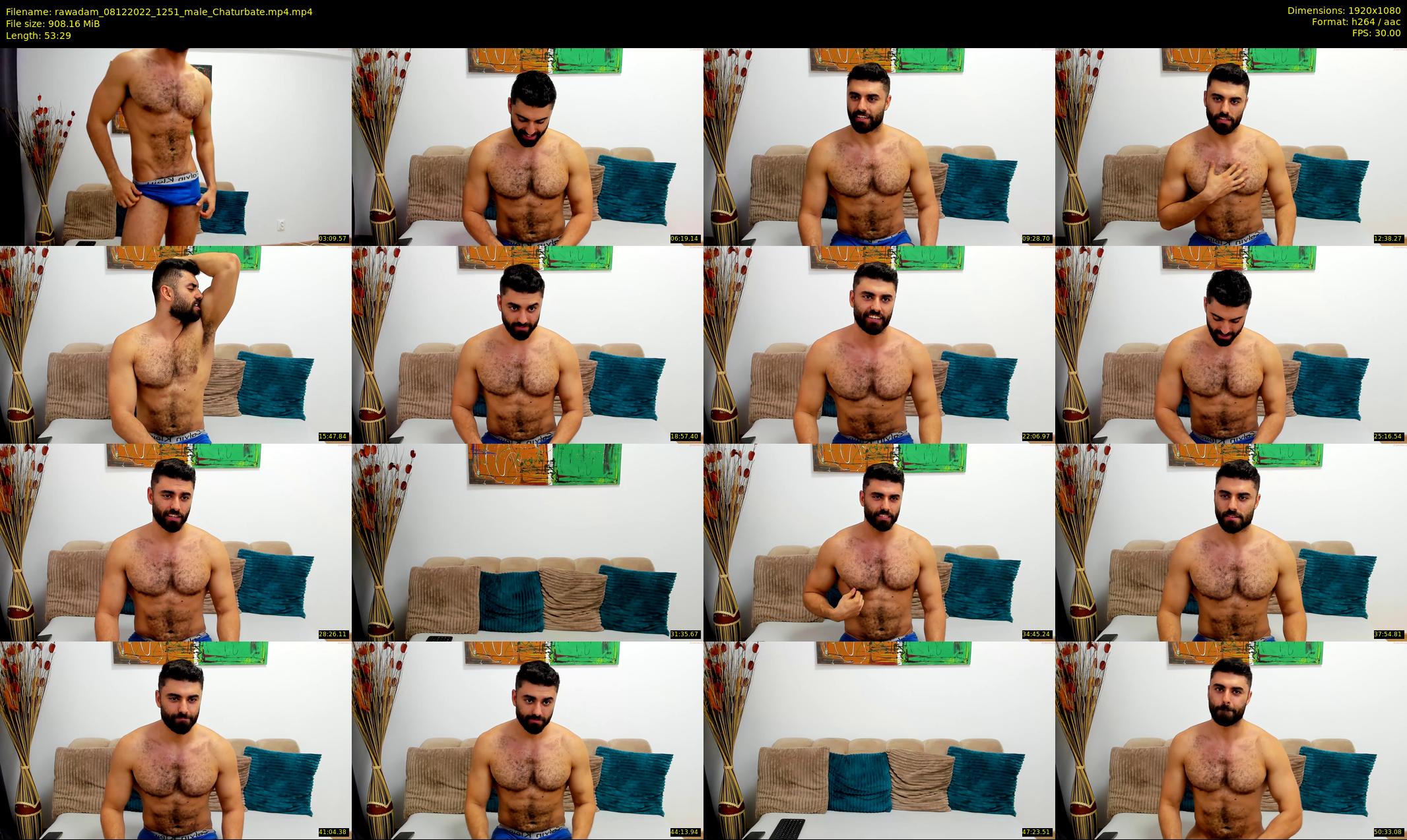 rawadam — 54 minute Chaturbate male cam show recording, 1080p, Dec 8, 2022