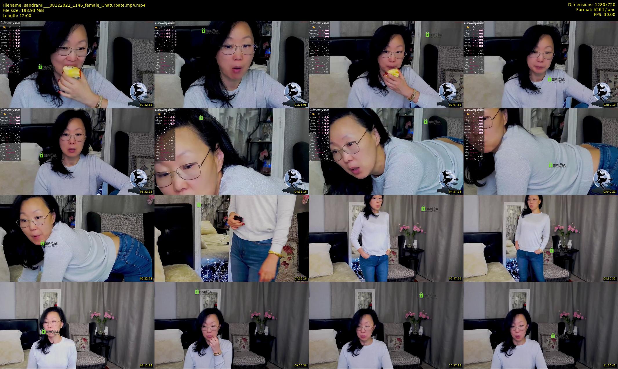 sandrami__ — 12 minute Chaturbate female cam show recording, 720p, Dec 8, 2022