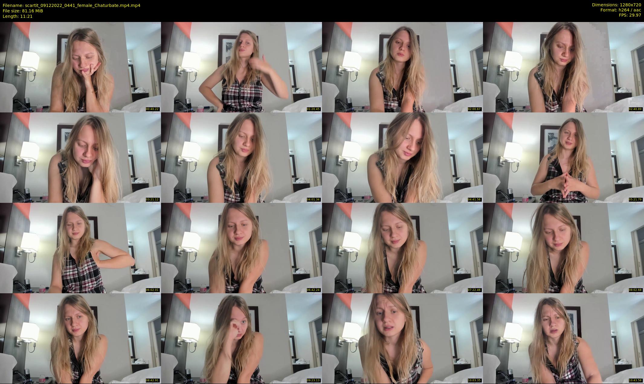 scartit — 12 minute Chaturbate female cam show recording, 720p, Dec 9, 2022