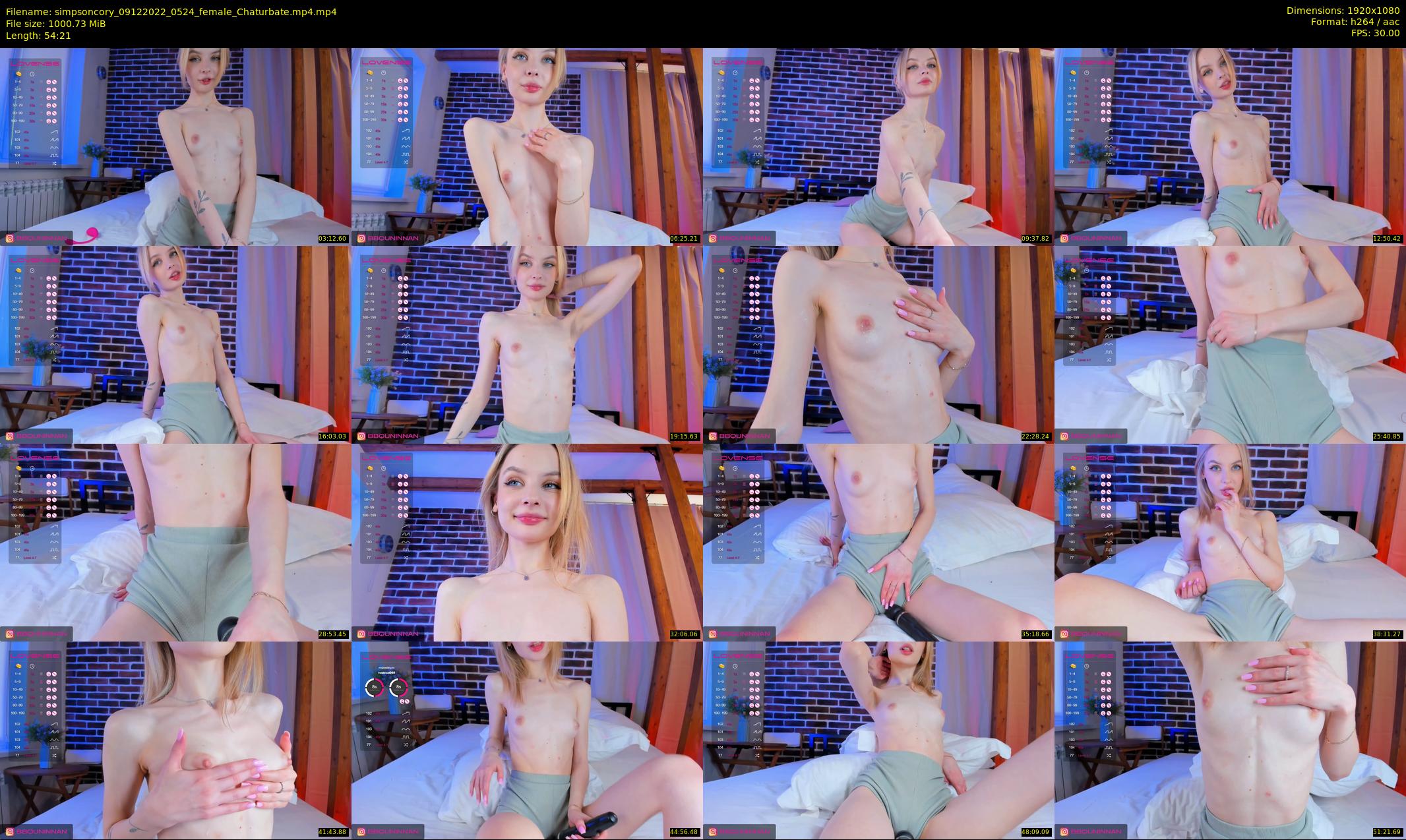 simpsoncory — 55 minute Chaturbate female cam show recording, 1080p, Dec 9, 2022