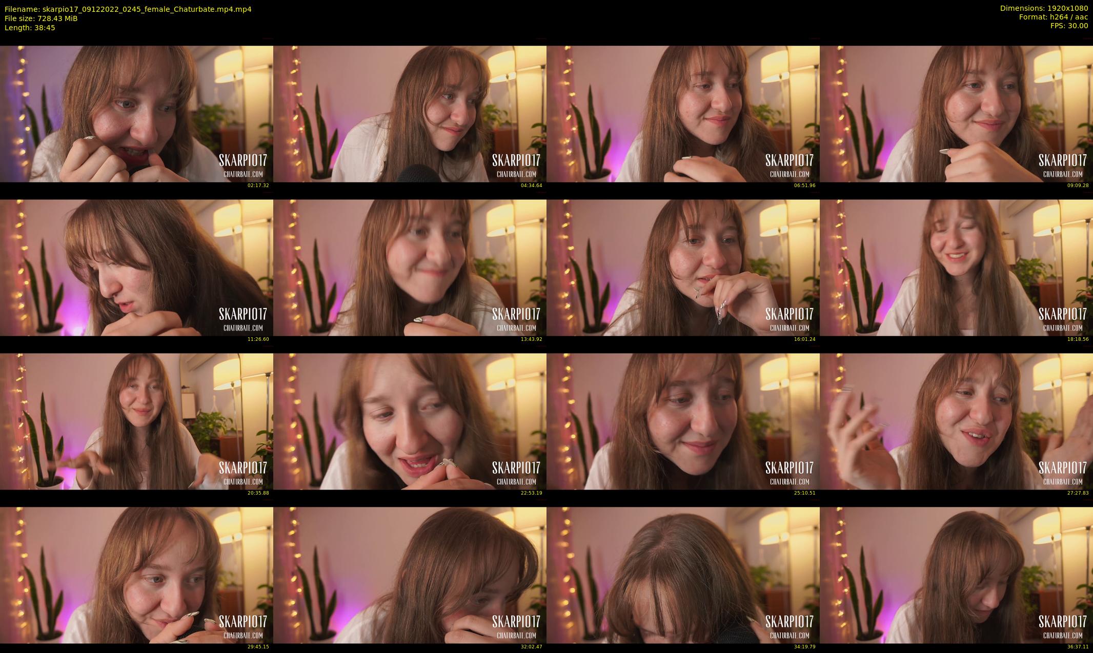 skarpio17 — 39 minute Chaturbate female cam show recording, 1080p, Dec 9, 2022