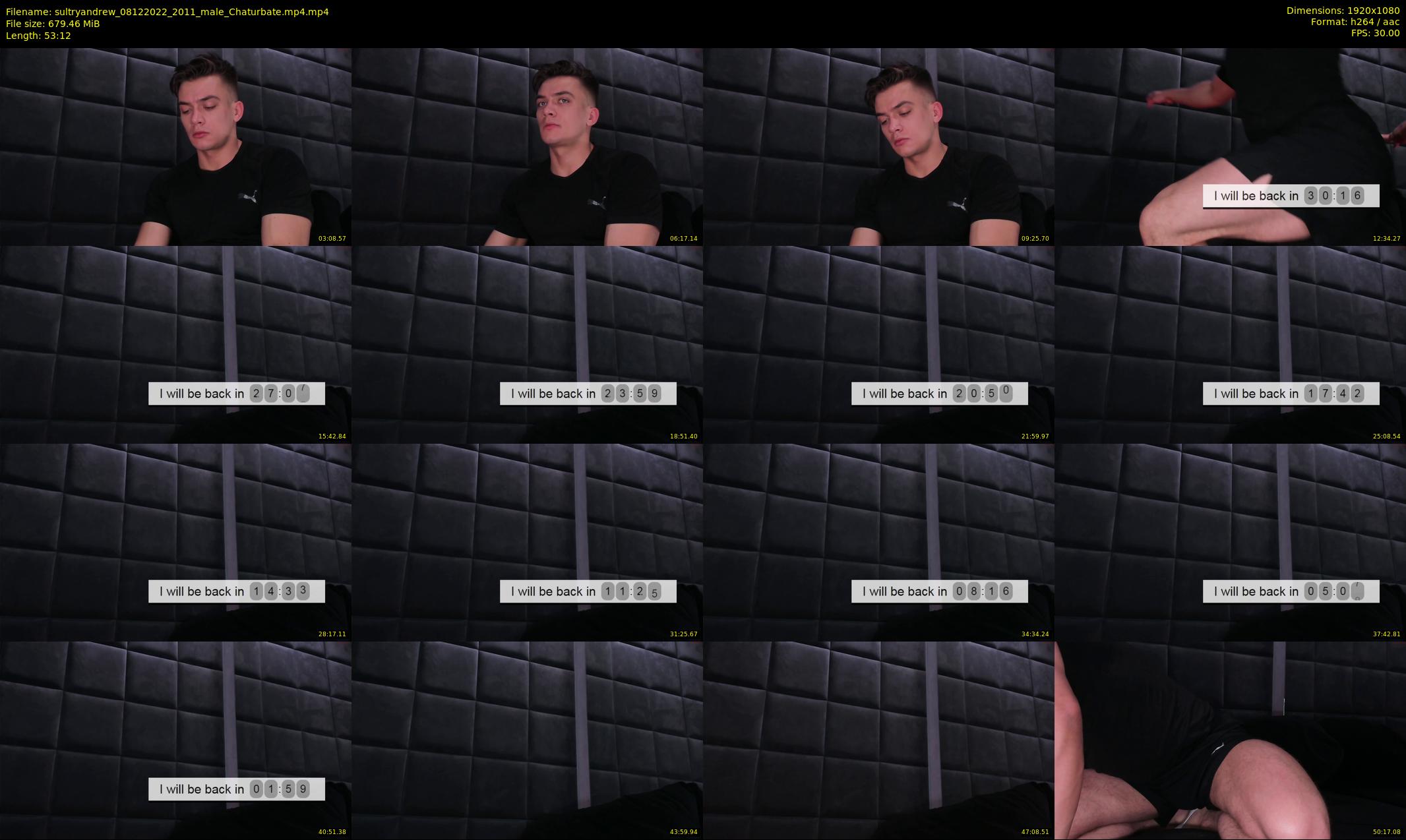 sultryandrew — 54 minute Chaturbate male cam show recording, 1080p, Dec 8, 2022