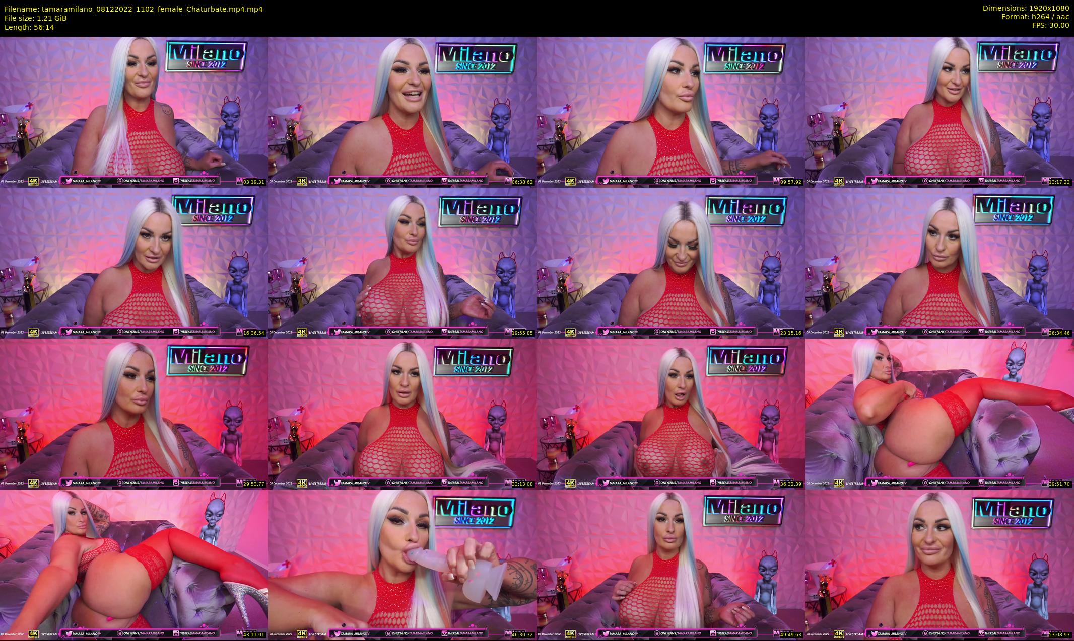 tamaramilano — 57 minute Chaturbate female cam show recording, 1080p, Dec 8, 2022