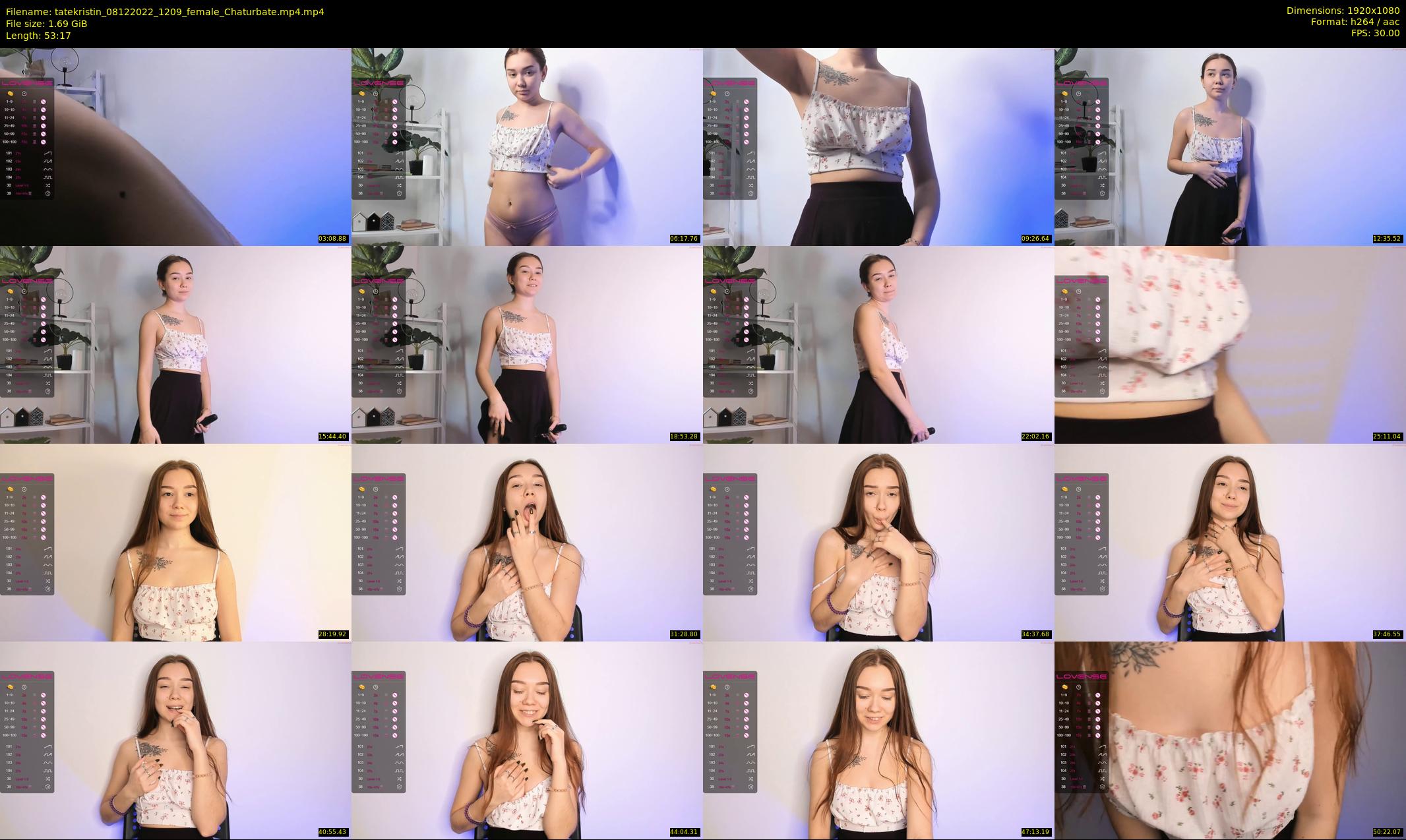 tatekristin — 54 minute Chaturbate female cam show recording, 1080p, Dec 8, 2022