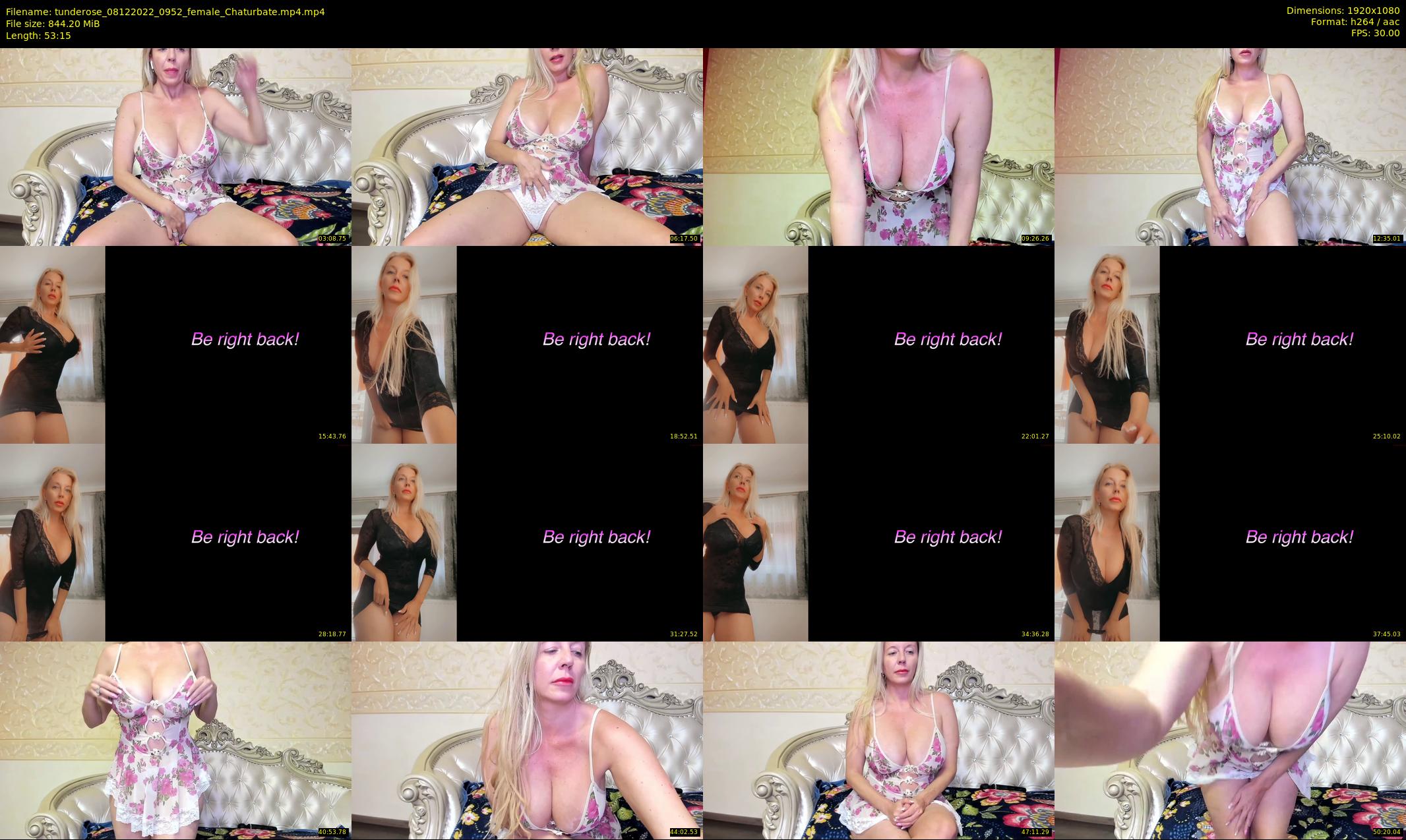 tunderose — 54 minute Chaturbate female cam show recording, 1080p, Dec 8, 2022