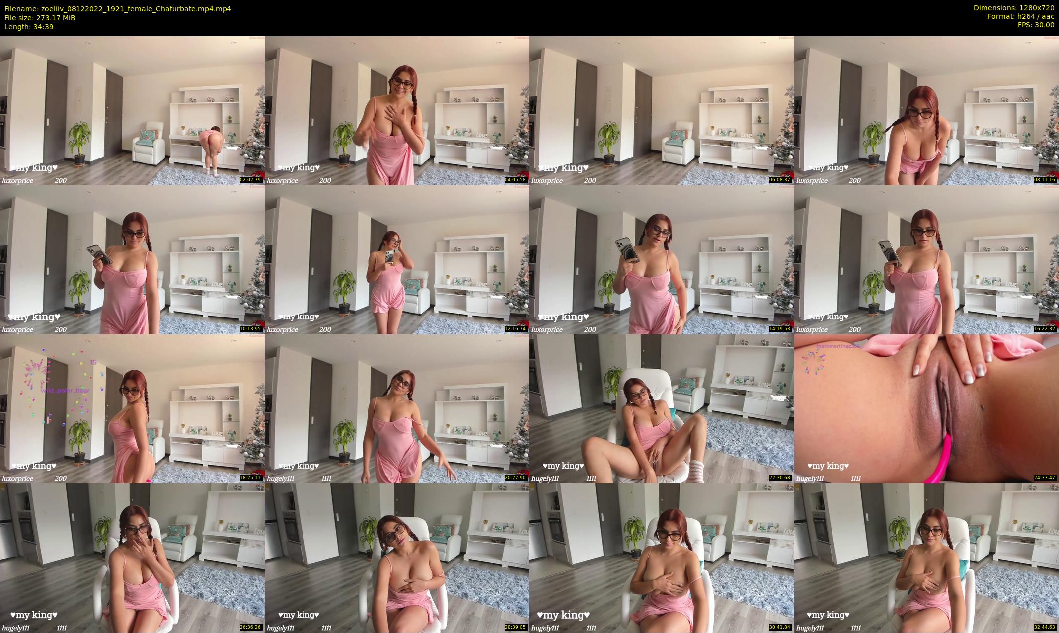 zoeliiv — 35 minute Chaturbate female cam show recording, 720p, Dec 8, 2022
